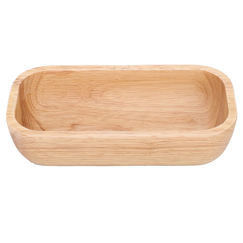 Premium Wooden Fruit Snack Tray & Salad Bowl Set - Natural Wood Dinner Plates for Home, Hotel, and Restaurant Use - Perfect for Entertaining, Picnics, and Healthy Snacking (20