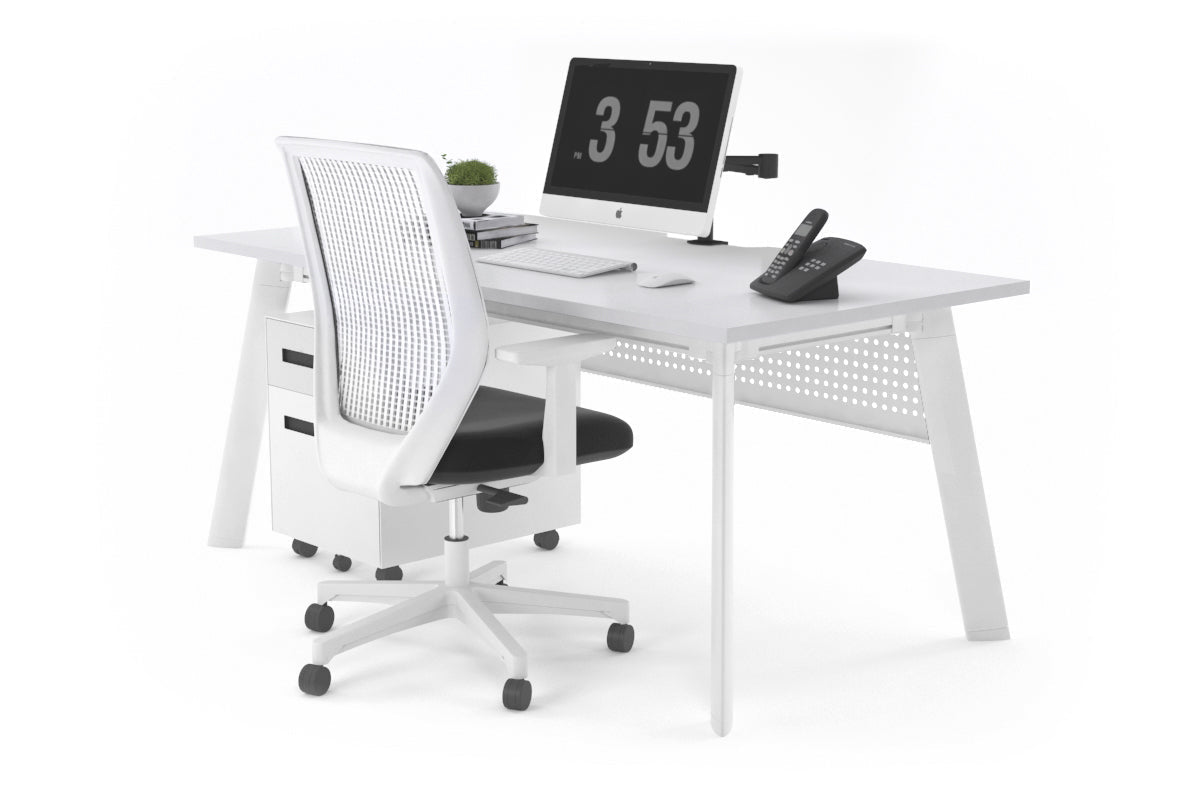 Switch Executive Desk - 1200L x 800W Modern Office Desk with Cable Management Scallop | Perfect for Home Office, Gaming Setup & Professional Workspace