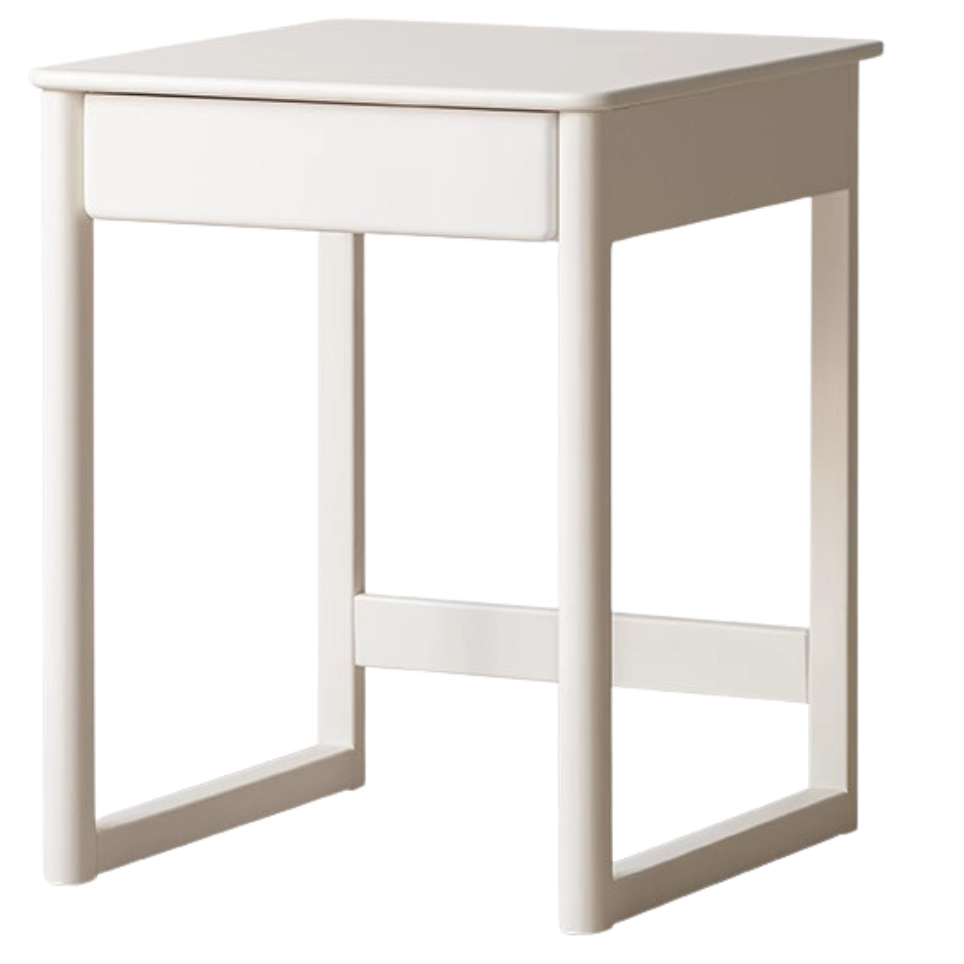 23.6x23.6x29.5 inch / 60x60x75 cm / warm white color / Rubber wood desk
