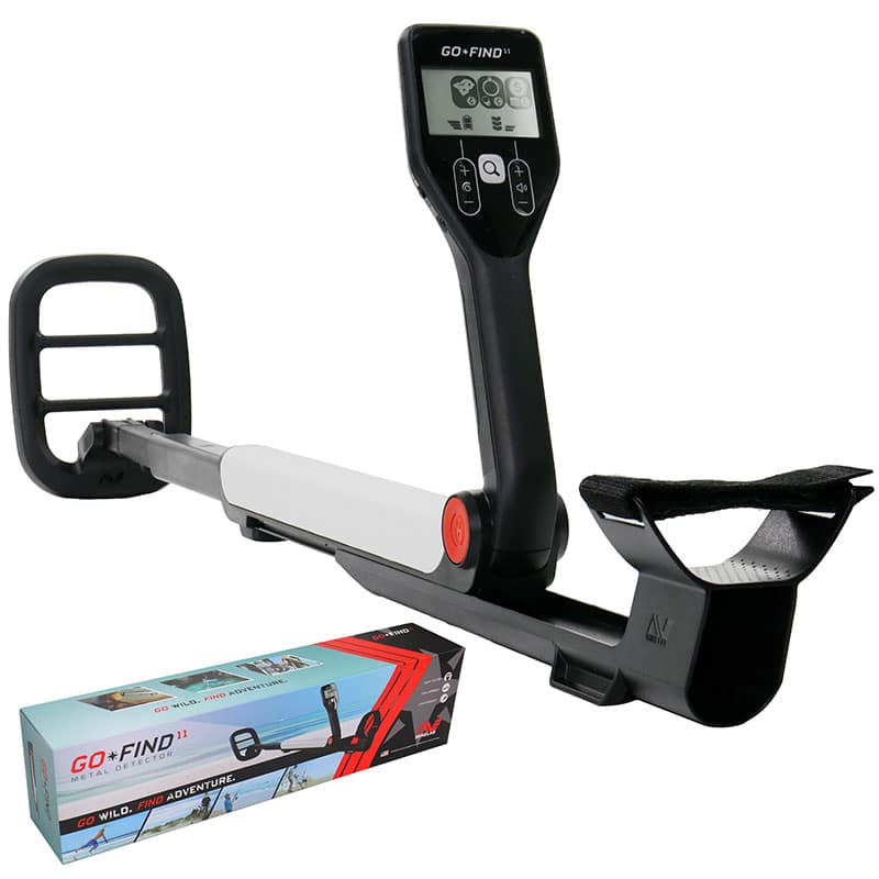 Minelab GO FIND 11 Metal Detector - Lightweight Waterproof Metal Detector for Adults & Kids - Perfect for Beach, Park & Treasure Hunting Adventures