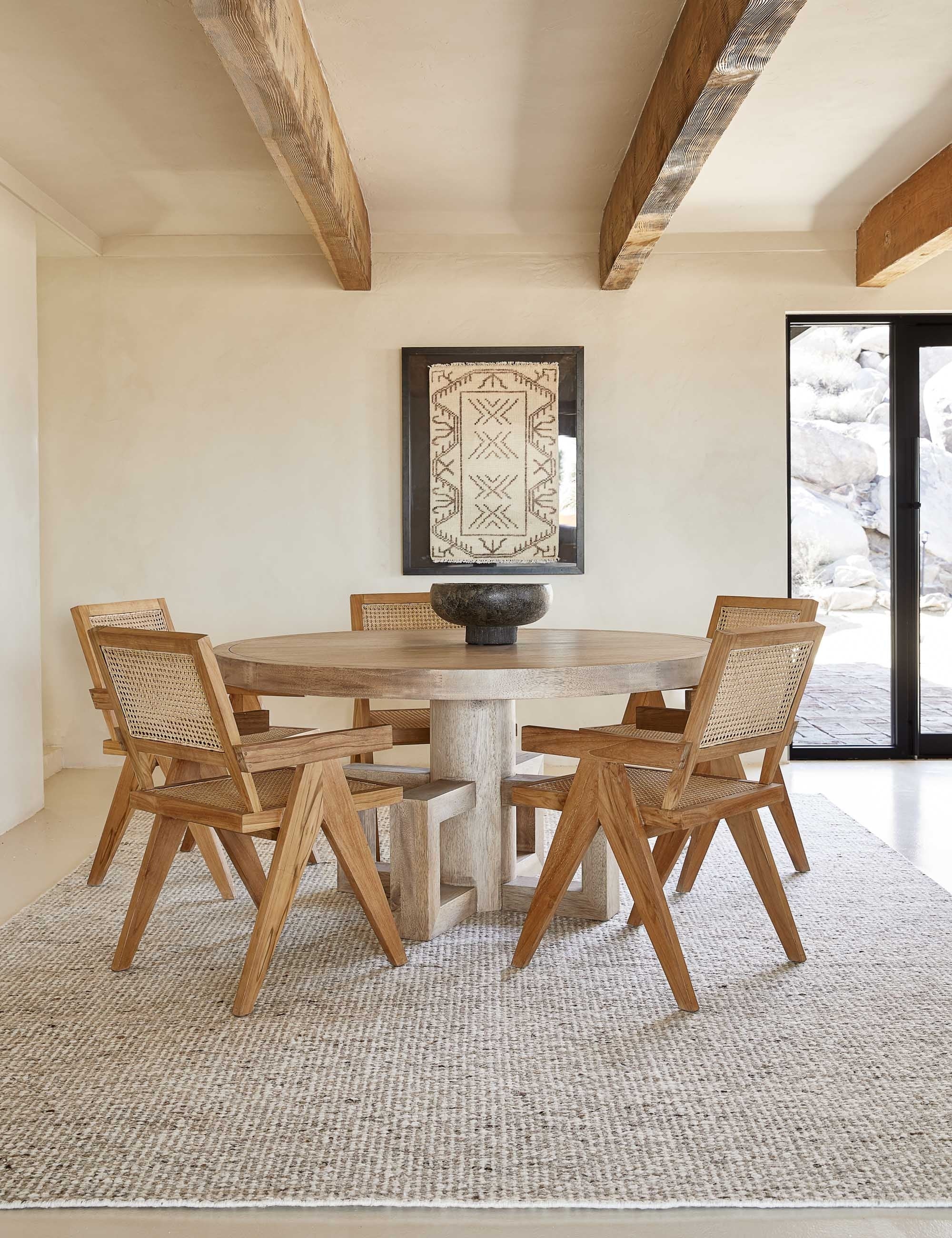 Alvi Modern Dining Chair - Sturdy Wooden Kitchen Chair with Upholstered Seat - Perfect for Dining Room, Kitchen, Breakfast Nook & Home Office
