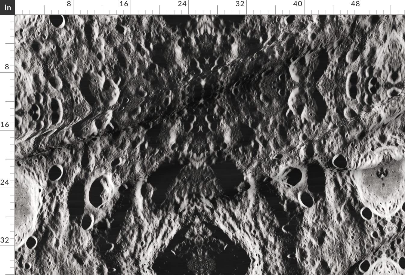 Lunar Geek Space Moon Galaxy Fabric - Gray Scale Cosmic Photography Printed on Soft Minky Fabric by The Yard - Perfect for Sewing Baby Blankets, Quilt Backing & Plush Toys | Home Decor, DIY Crafts & Nursery Projects