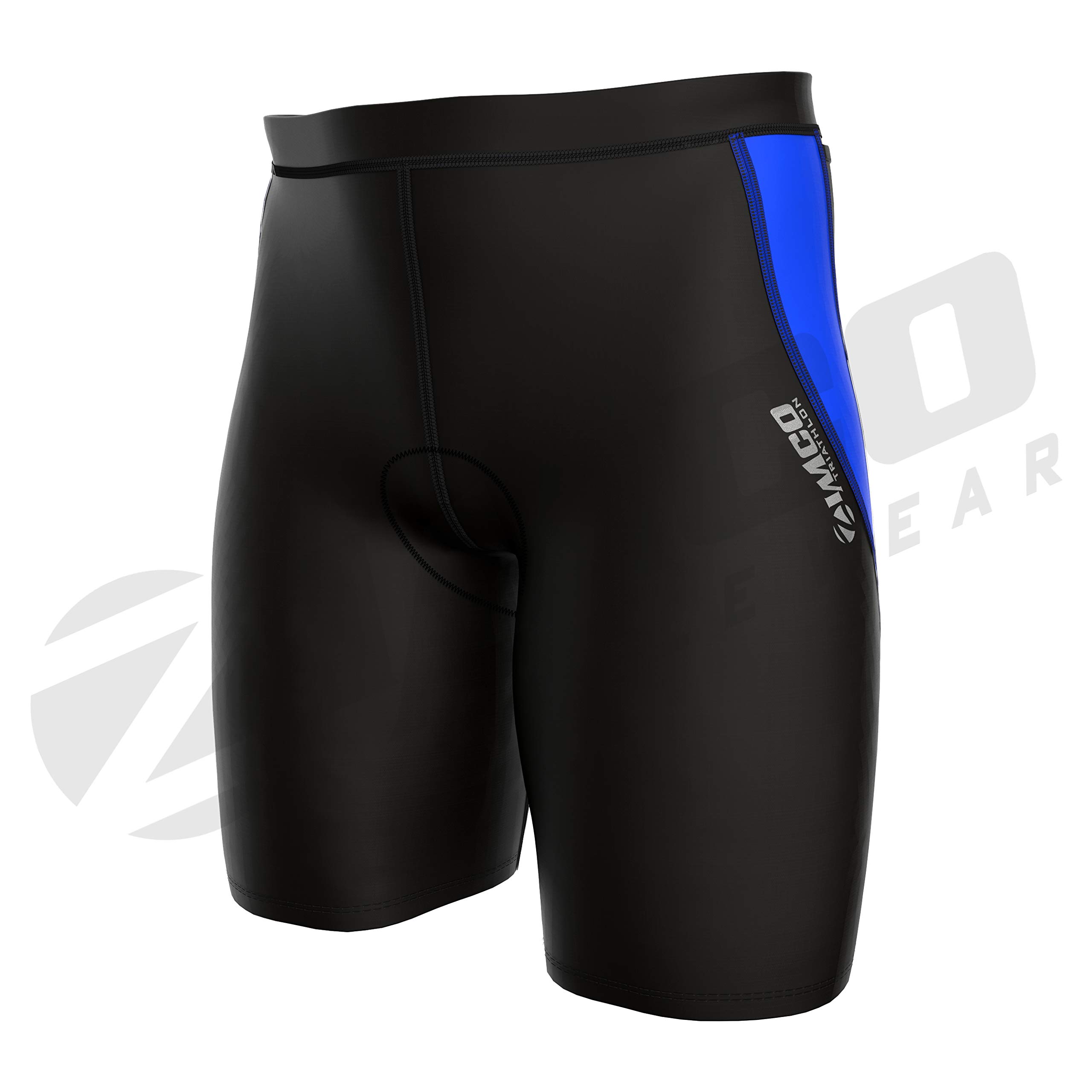 Zimco Men's Performance Triathlon Shorts - Padded Triathlon & Cycling Shorts for Racing - Ideal for Triathlons, Cycling, and Endurance Training