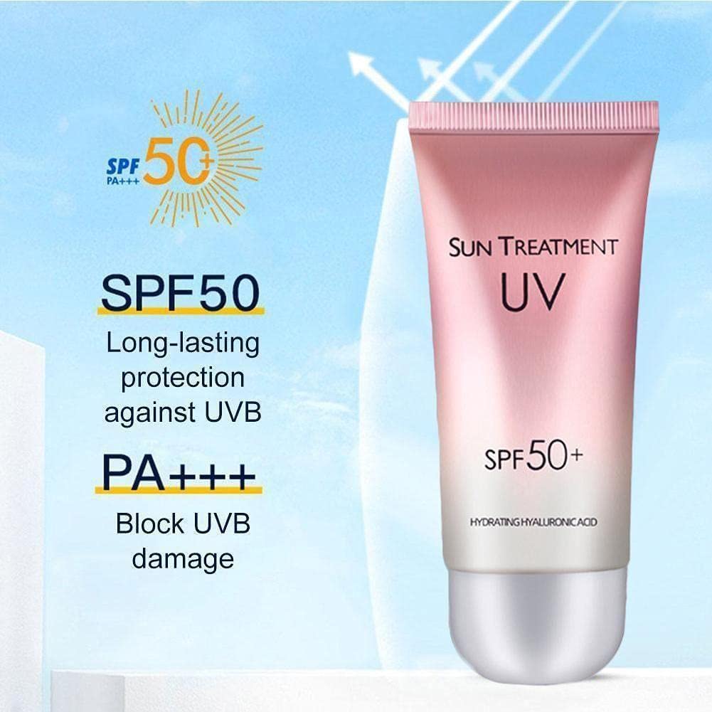 SPF 50 Sunscreen for Face & Body - Whitening Sun Cream with Anti-Aging & Moisturizing Benefits | Oil Control & Skin Protection | Perfect for Beach, Outdoor Activities & Daily Sun Care