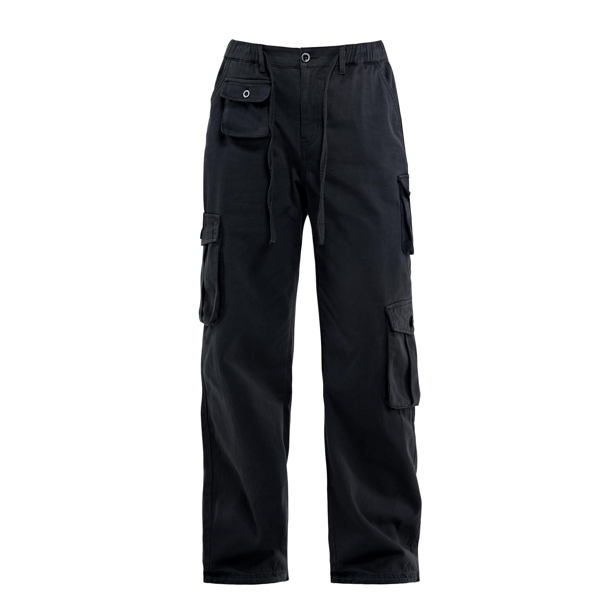 Znyeth Women's Cotton Cargo Pants - Wide Leg Military Combat Work Pants with 8 Pockets for Hiking, Casual & Outdoor Activities | Perfect for Work, Travel & Adventure