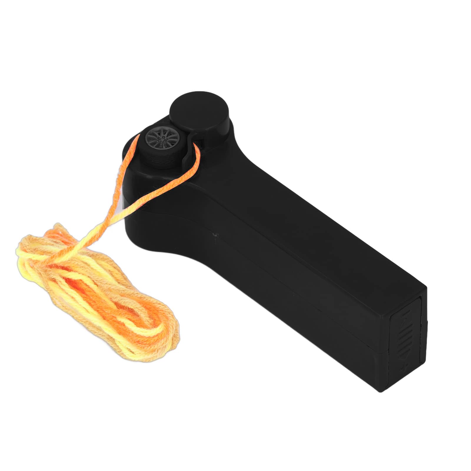 Electric Rope Launcher Toy for Cats - Zipstring Launcher with Durable Rope - Fun Interactive Outdoor Cat Toy (Black) - Perfect for Indoor Play, Backyard Exercise & Pet Entertainment