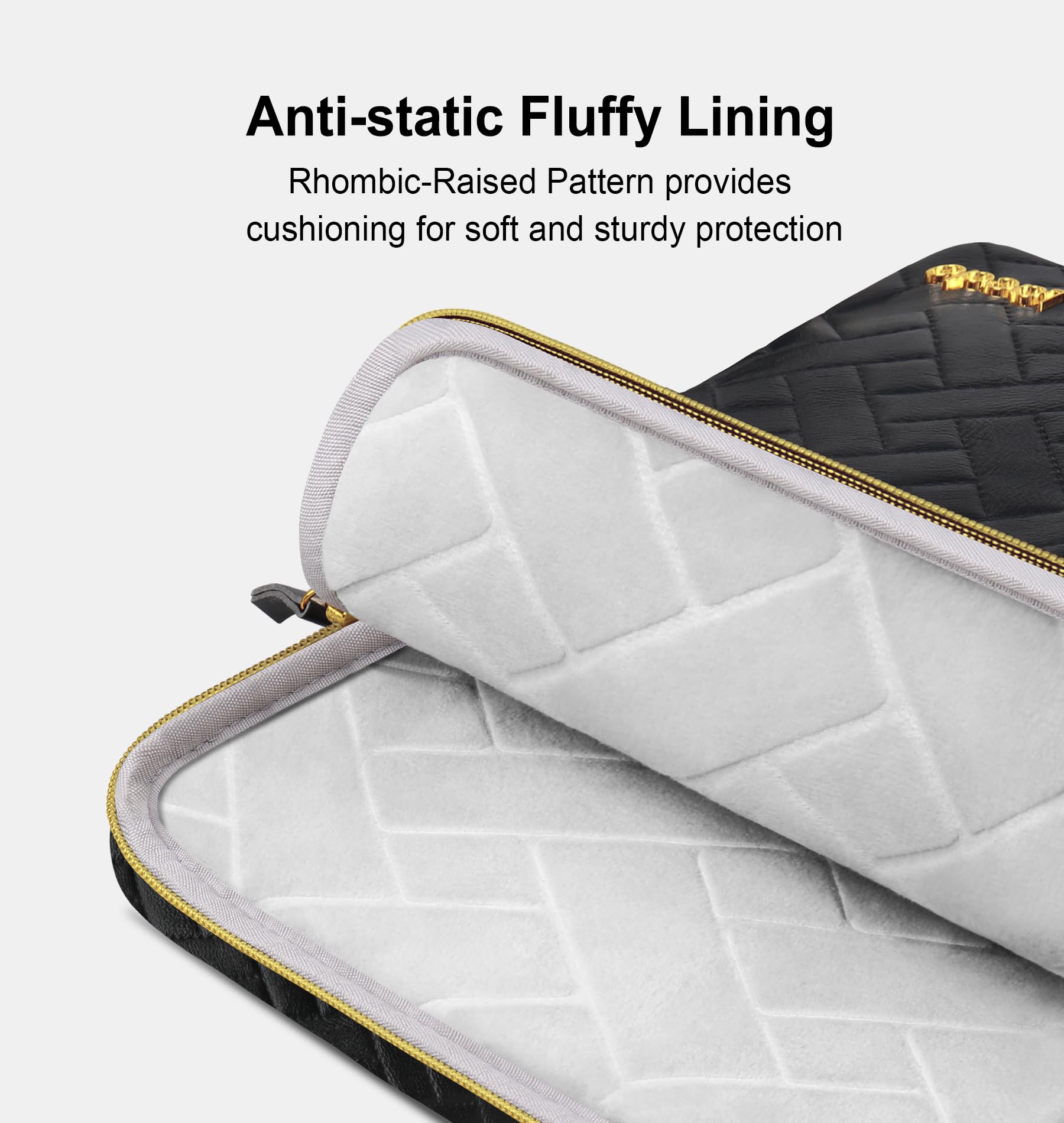 Lacdo 11 inch Tablet Sleeve Bag for iPad Pro M4/Air M3 M2/A16, 10.9 inch iPad, 10.2 inch iPad Air 5/4 & Samsung Galaxy Tab A9+ - Protective Shoulder Carrying Case (Black) - Perfect for Travel, Office & School Use