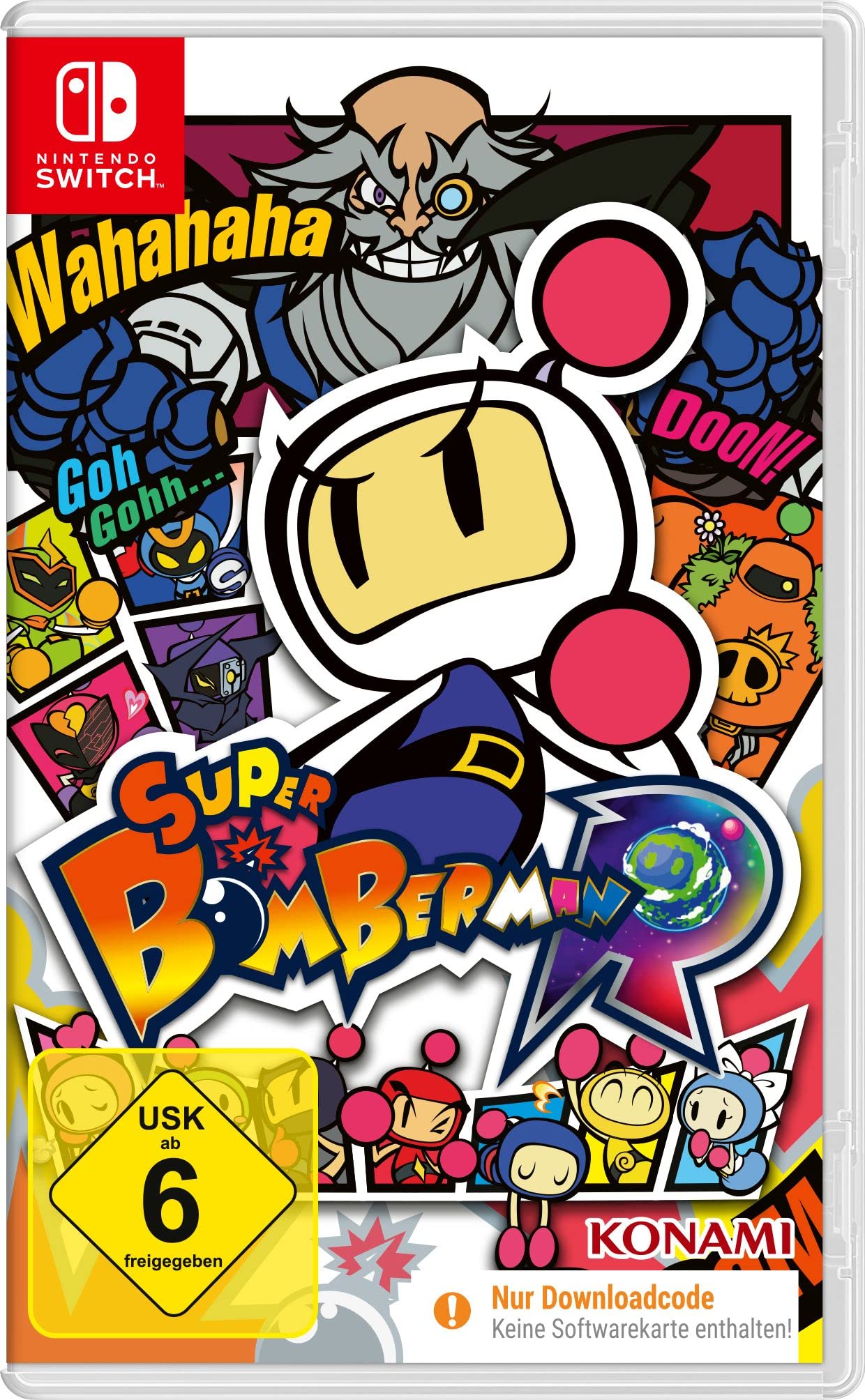 Super Bomberman R - Nintendo Switch Game Code in Box | Multiplayer Party Game for Family & Friends Fun