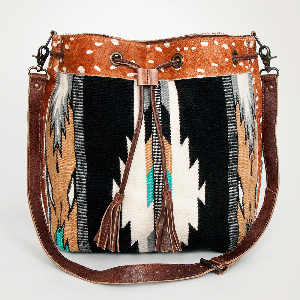 American Darling ADBG574D1 Genuine Leather Western Crossbody Saddle Bag for Women - Stylish Cowgirl Purse for Rodeo, Festival & Everyday Use