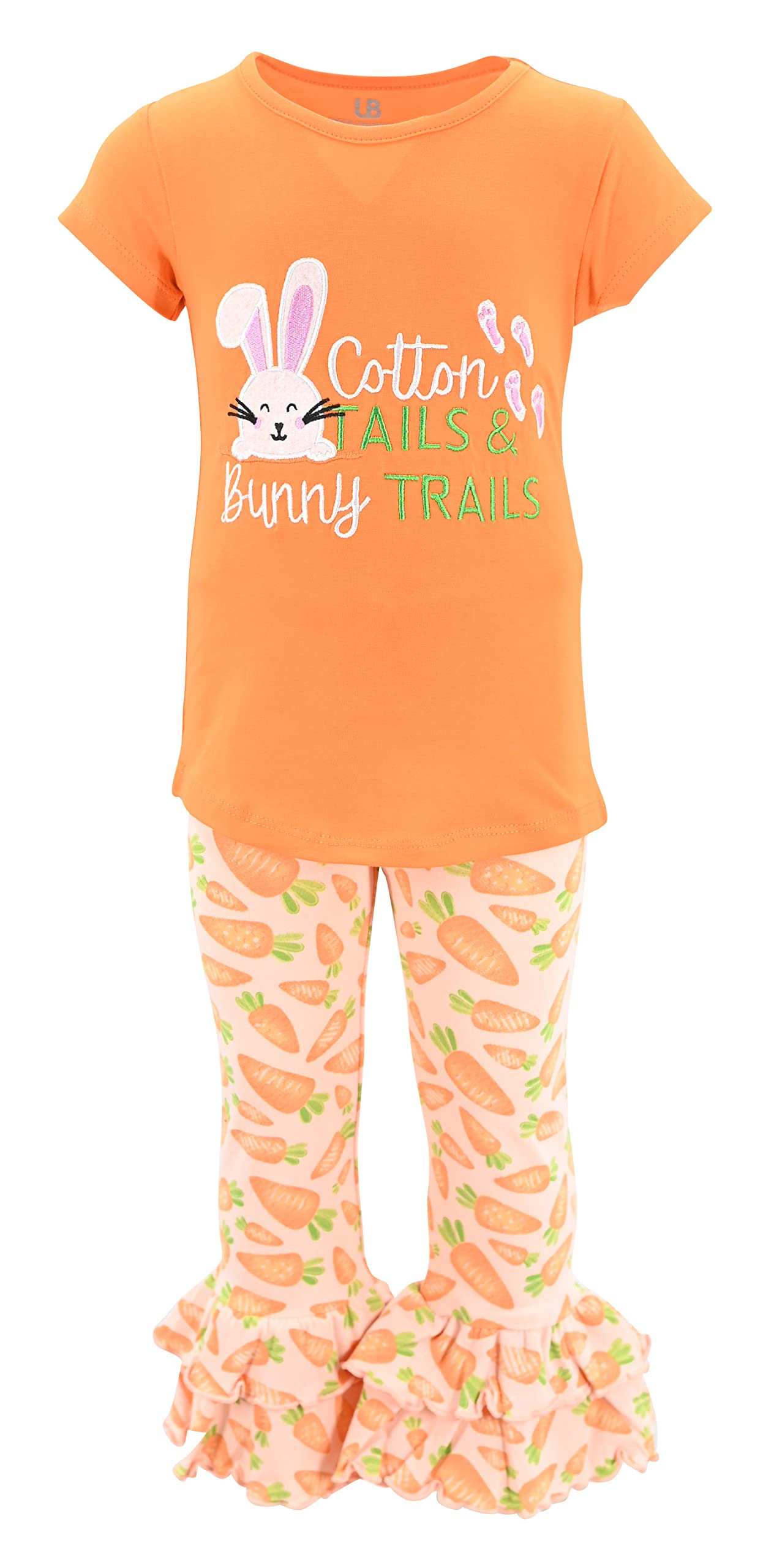 Girls 2-Piece Ruffle Leggings & Shirt Set - Toddler Outfit for Playtime