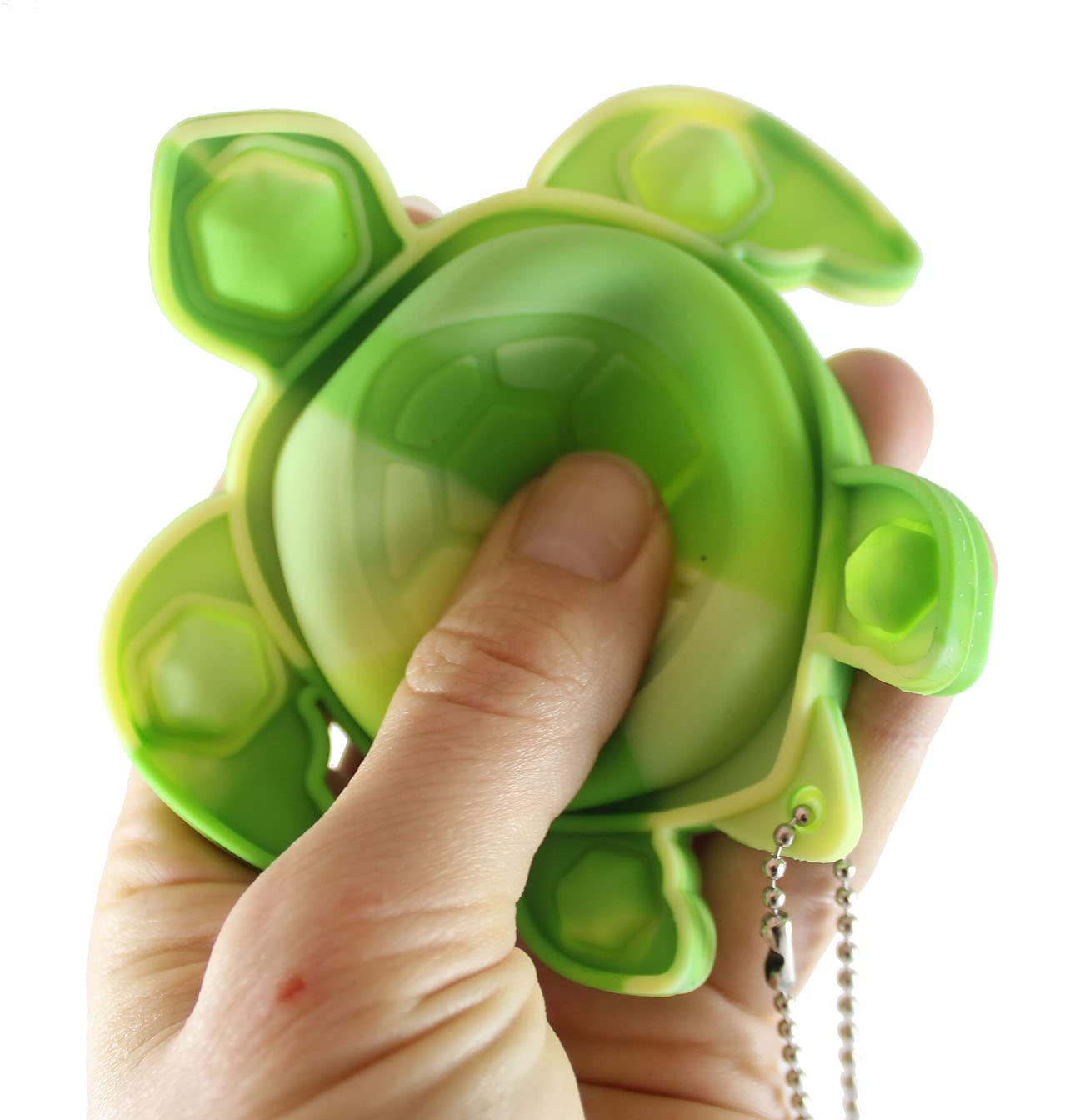 2 Pack Turtle Bubble Pop Fidget Toy - Happy Sad Flip Inside Out Ocean Animal Sensory Stress Relief Toy - Silicone Push Poke Bubble Popper for Anxiety, ADHD & Autism - Perfect for Home, Office & Travel (Random Colors)