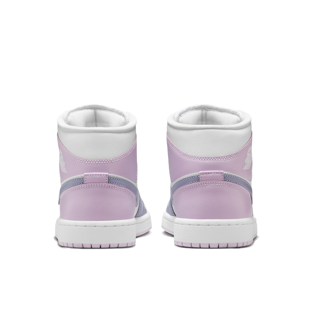 Women's Air Jordan 1 Mid Sneakers - Indigo Haze/Doll White Colorway - Comfortable Basketball Shoes for Casual Wear & Street Fashion