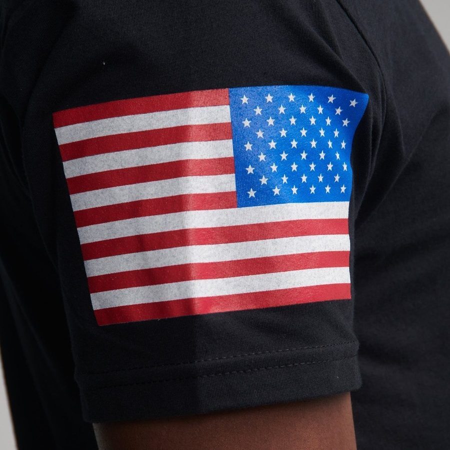 American Flag Basic T-Shirts for Men & Women - 3 Pack Black Cotton Tees - Patriotic Casual Wear for 4th of July & Everyday Outfits