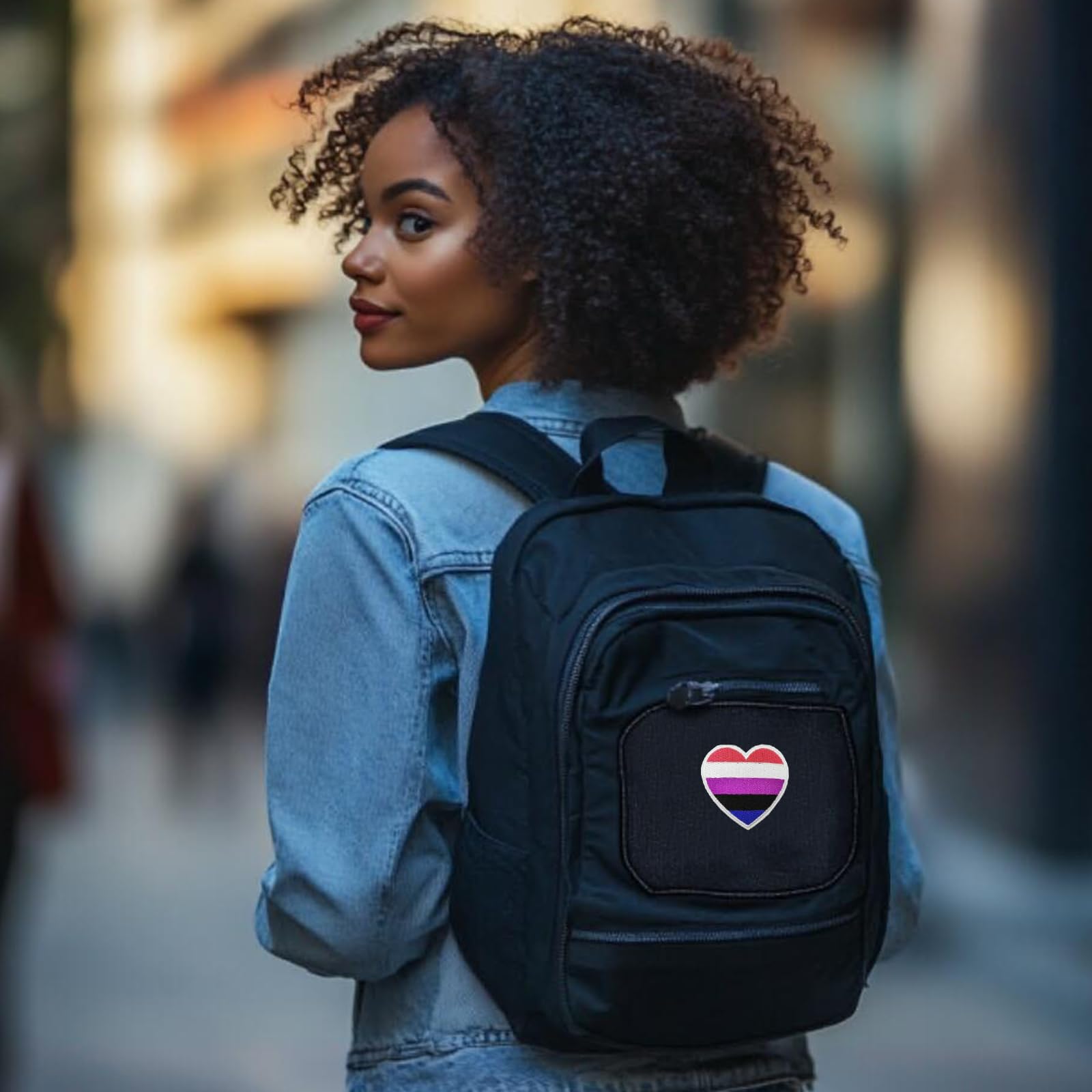 Valentine's Day Pride Month Genderfluid Heart LGBT Embroidered Iron-On Patch - Perfect for DIY Clothing, Backpacks, Denim Jackets & LGBTQ+ Pride Accessories