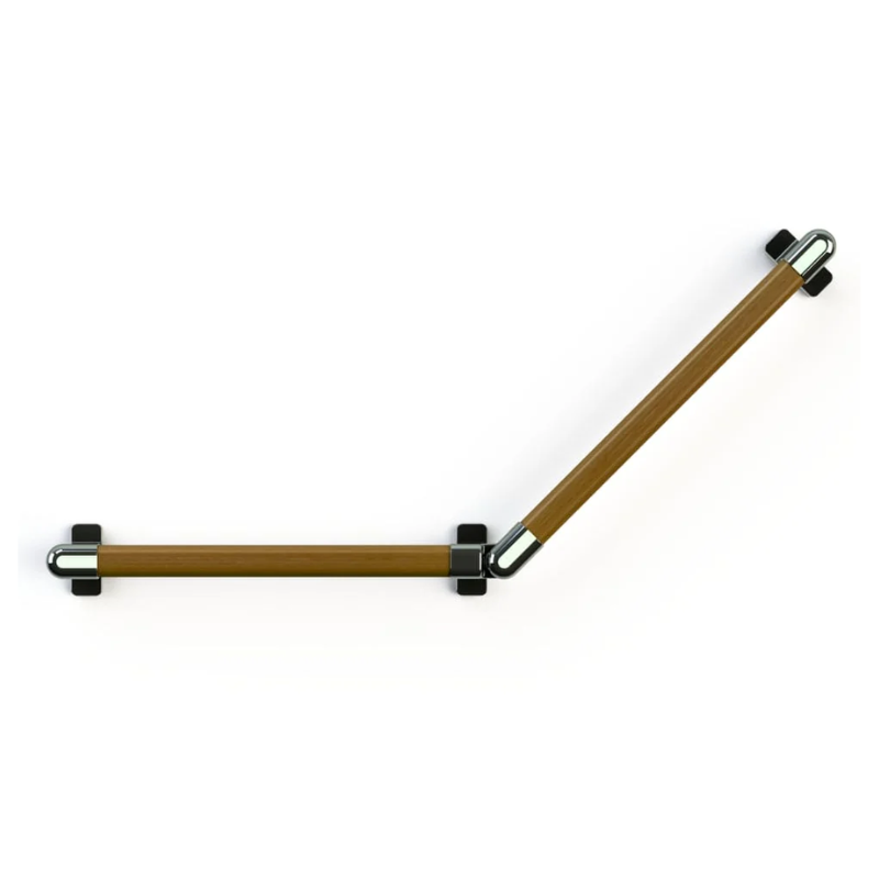 Adjustable Angle Wooden Grab Bar for Bathroom Safety - Sturdy & Non-Slip Shower Handle for Elderly & Disabled - Perfect for Bathroom, Shower & Toilet Accessibility