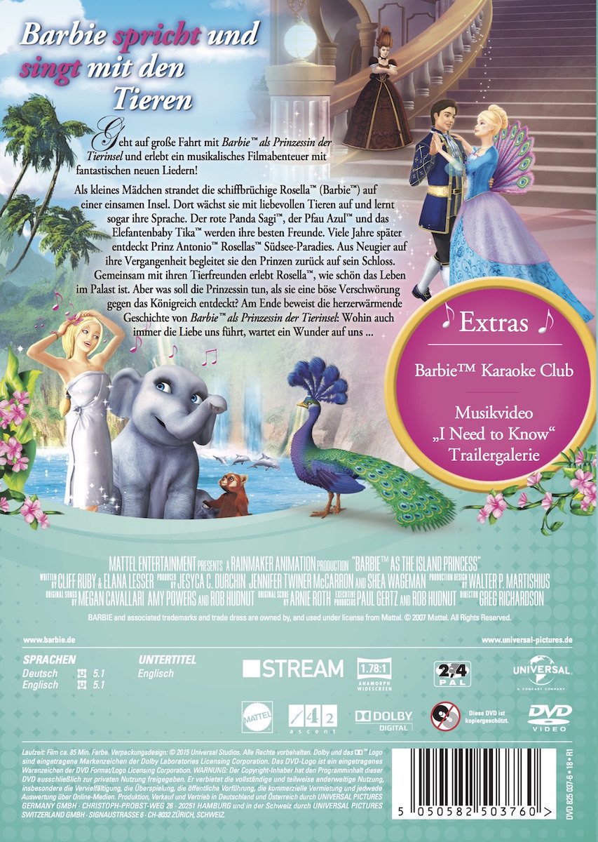 Barbie as: Princess of the Animal Island - Perfect for Kids' Imaginative Play & Birthday Gifts