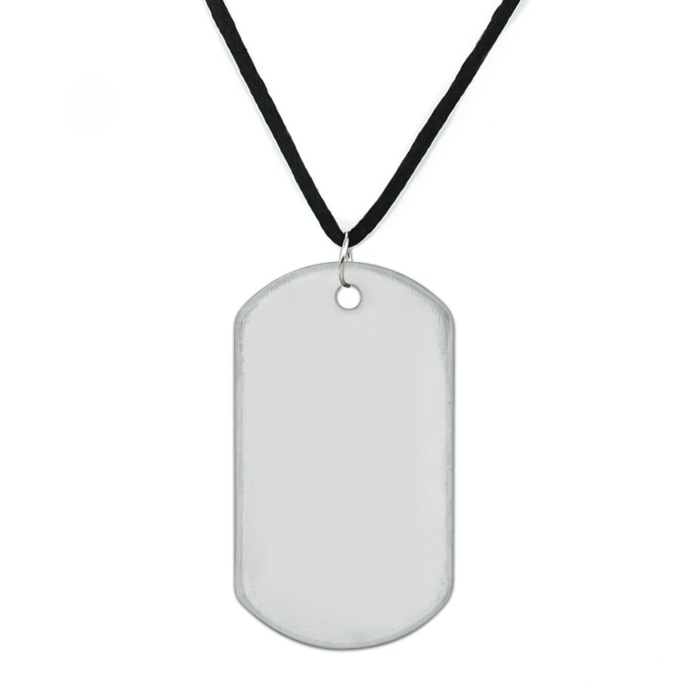 Custom Drama Mask Dog Tag Necklace - Personalized 1 Line Engraving for Theater & Military