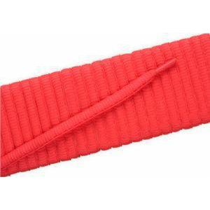 Neon Pink Oval Athletic Shoelaces - 2 Pair Pack for Running, Walking & Sports Shoes - Durable & Non-Slip Laces for Sneakers & Trainers