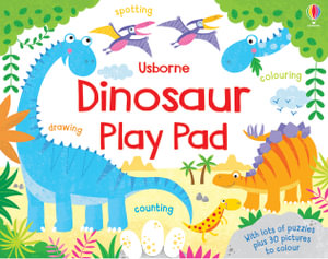 Dinosaur Activity Book for Kids - Usborne Soft Cover Play Pad | Fun Learning & Travel Toy for Toddlers & Preschoolers