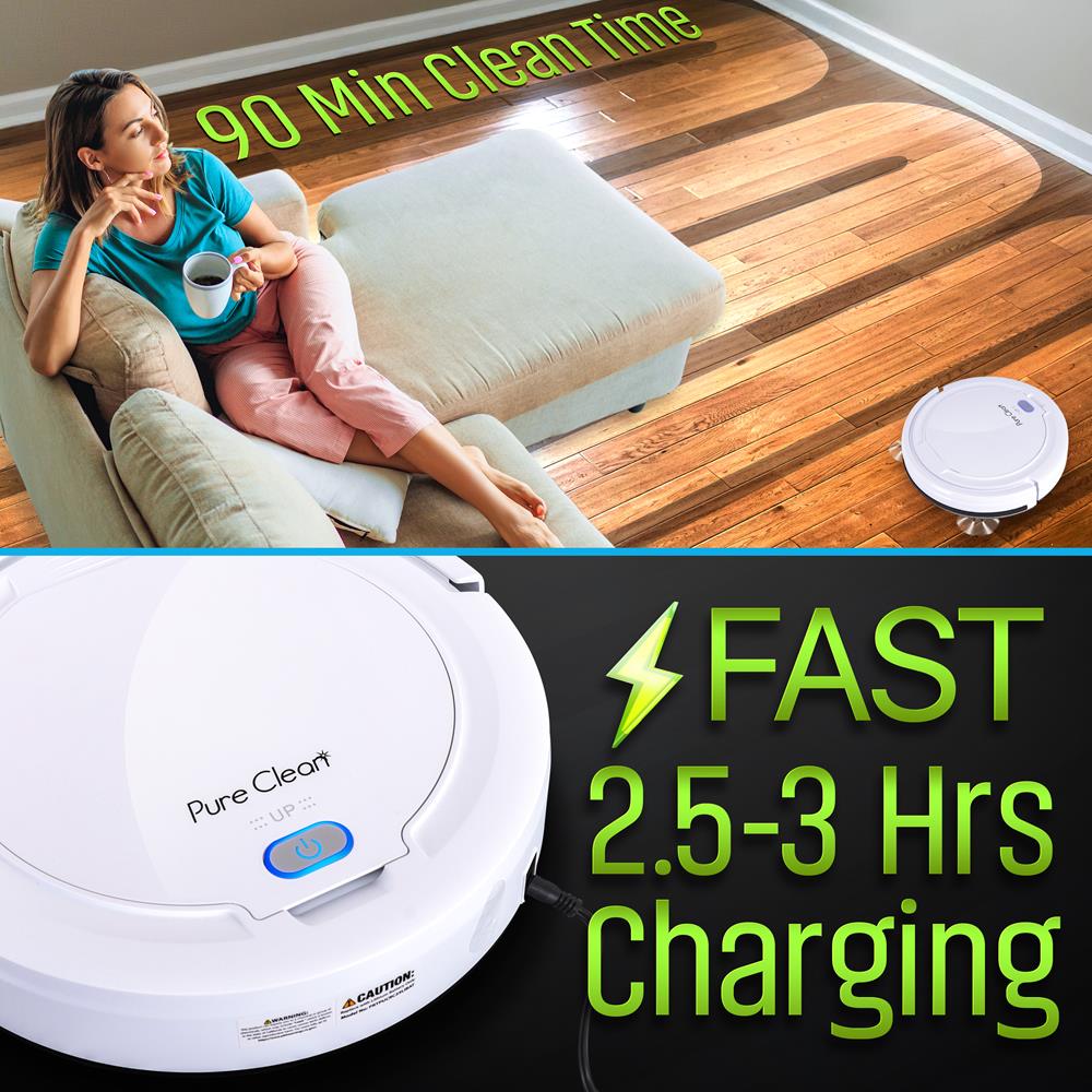 Smart Robot Vacuum Cleaner with WiFi & Alexa - Automatic Self-Charging Robotic Vacuum for Hardwood Floors & Carpets - Perfect for Pet Hair, Dust & Daily Home Cleaning