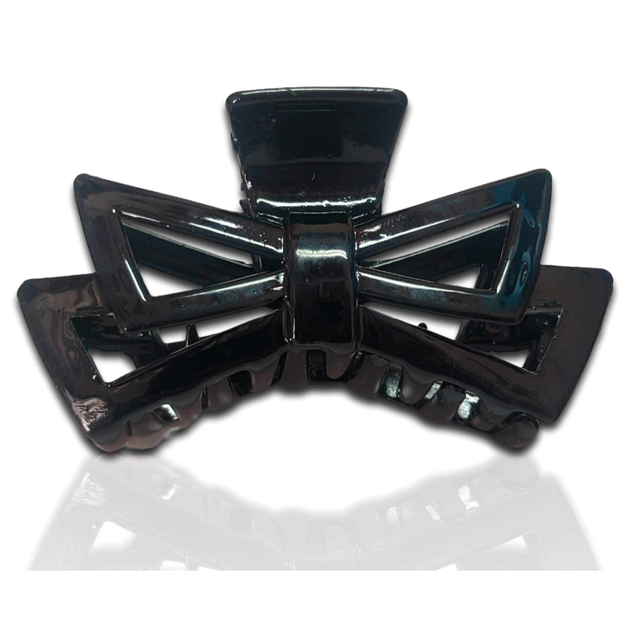 Bellotoko 6-Piece Black Hair Claw Clips for Women & Girls - Stylish Hair Clutchers with Attractive Gift Box - Perfect for School, Work, and Everyday Hairstyles