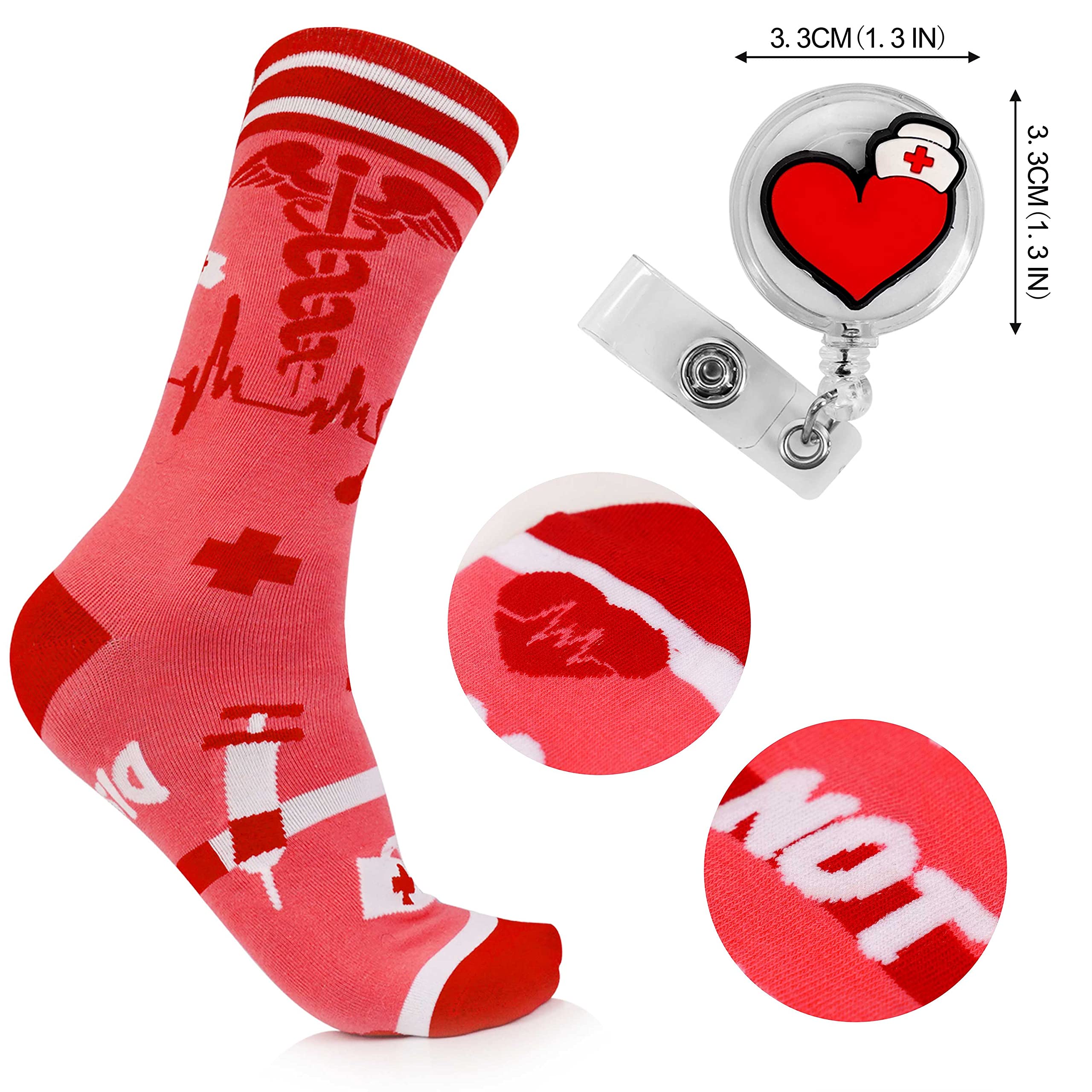 Funny Nurse Socks - Best Nurse Off Duty Socks for Women | Nurse Appreciation Gift for Nurses Week, Graduation & Medical Professionals | Comfortable & Cute Work Socks for Healthcare Workers