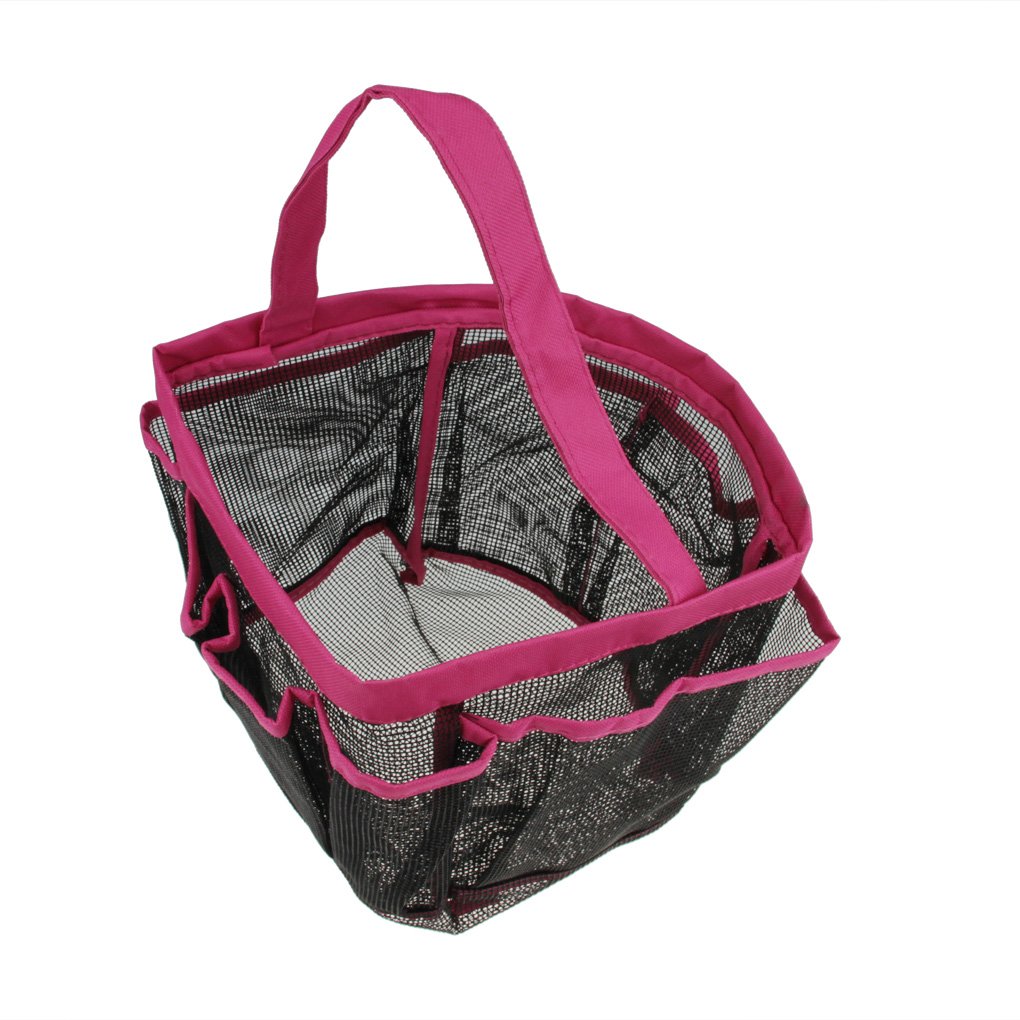 Quick Dry Hanging Shower Caddy with 8 Pockets - Portable Bath & Toiletry Organizer for Shampoo, Soap & Cosmetics - Ideal for College Dorm, Gym, Camp & Travel - Lightweight Shower Storage Bag with Handle - Perfect for Small Bathrooms & On-the-Go Use