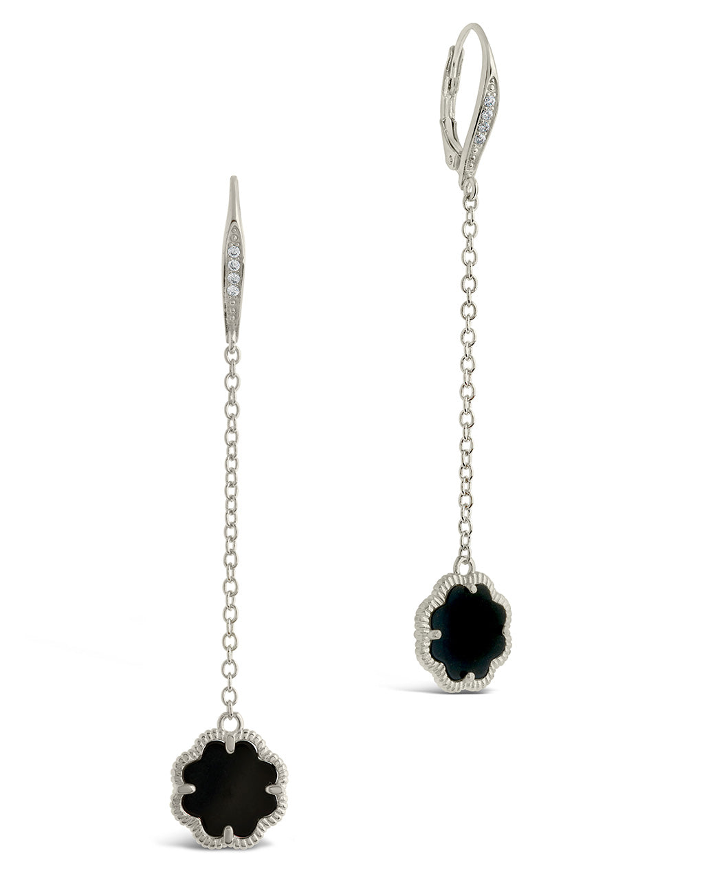 Elegant Rose Petal Long Drop Earrings for Women - Romantic Floral Dangle Jewelry for Date Night & Special Occasions