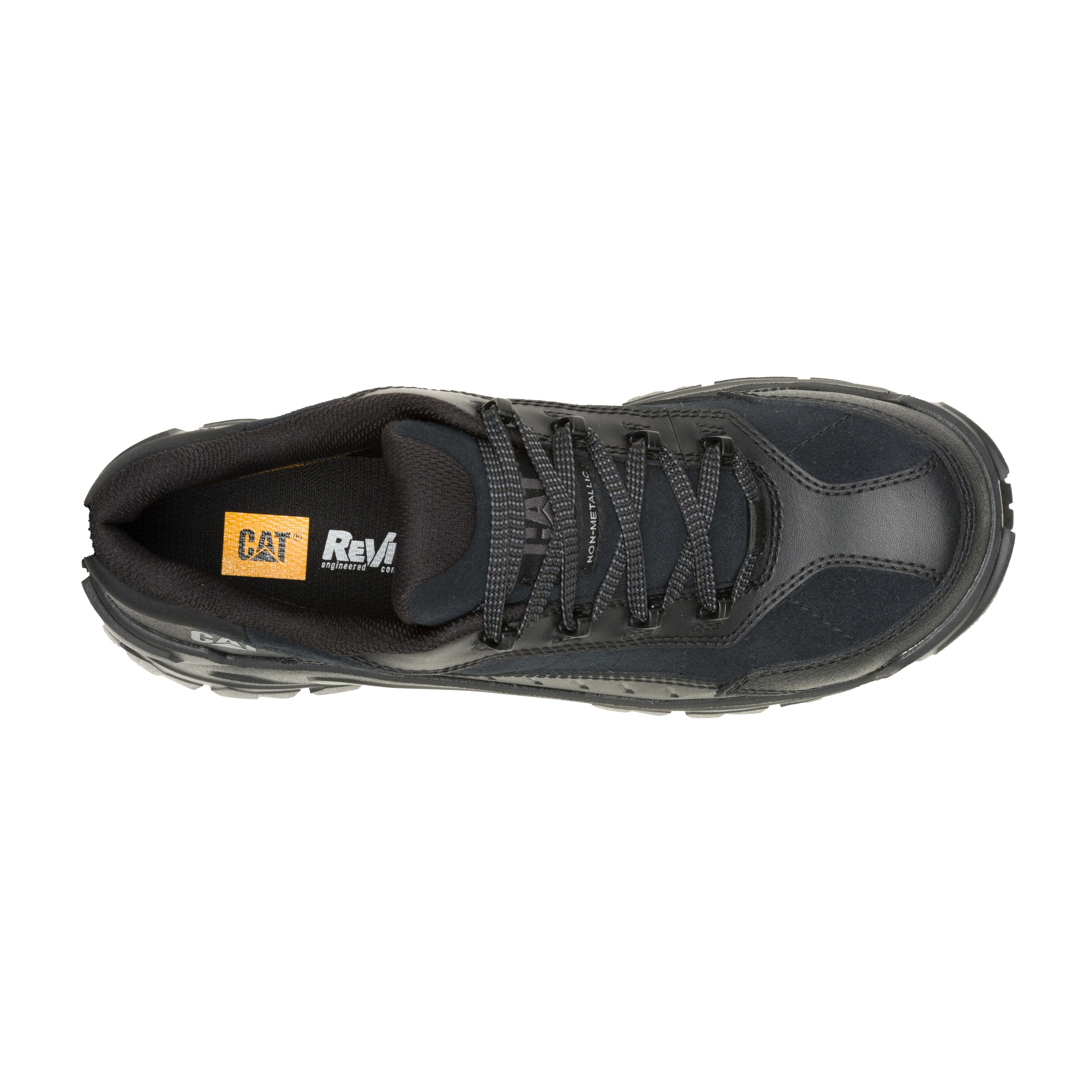Invader Sport Lo Composite Toe Work Shoes - Black Suede Safety Sneakers for Men | Lightweight & Comfortable for Construction, Warehouse & Outdoor Work