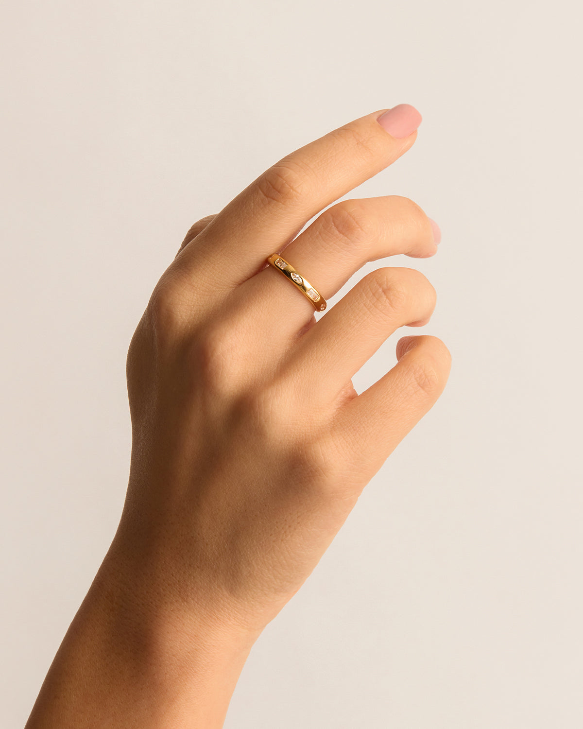 18k Gold Vermeil Magic of You Ring - Personalized Name Ring for Women, Elegant Stackable Jewelry Gift for Her - Perfect for Anniversaries, Birthdays & Special Occasions