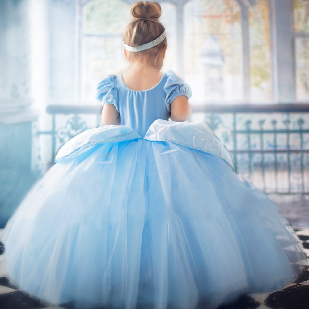 **Princess Dress for Girls - Elegant Birthday Party & Halloween Costume - Fairy Tale Cosplay Dress Up for Kids - Perfect for Dress-Up, Role Play & Special Events**