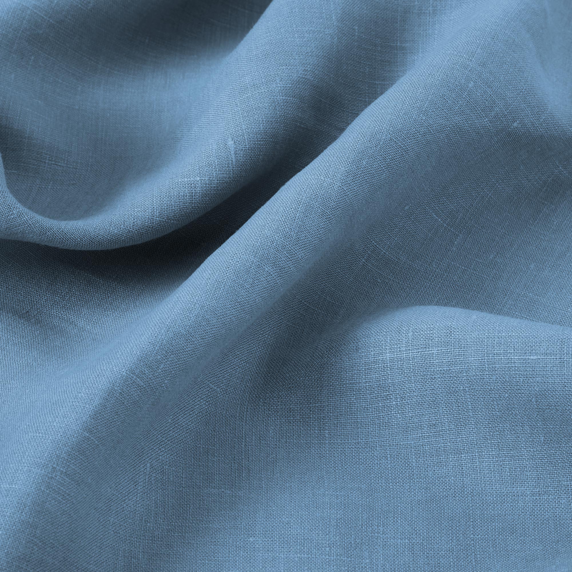 Premium Dusk Blue Linen Blend Pillowcase Set of 2 - Soft & Breathable Bedding for Side Sleepers - Perfect for Master Bedroom, Guest Room & Airbnb