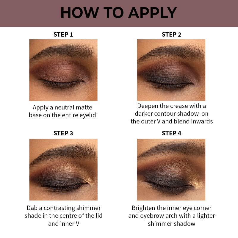 Nykaa Cosmetics Eyes On Me! 4-in-1 Quad Eyeshadow Palette - Night Out | Smoky Eye Makeup for Parties & Special Occasions