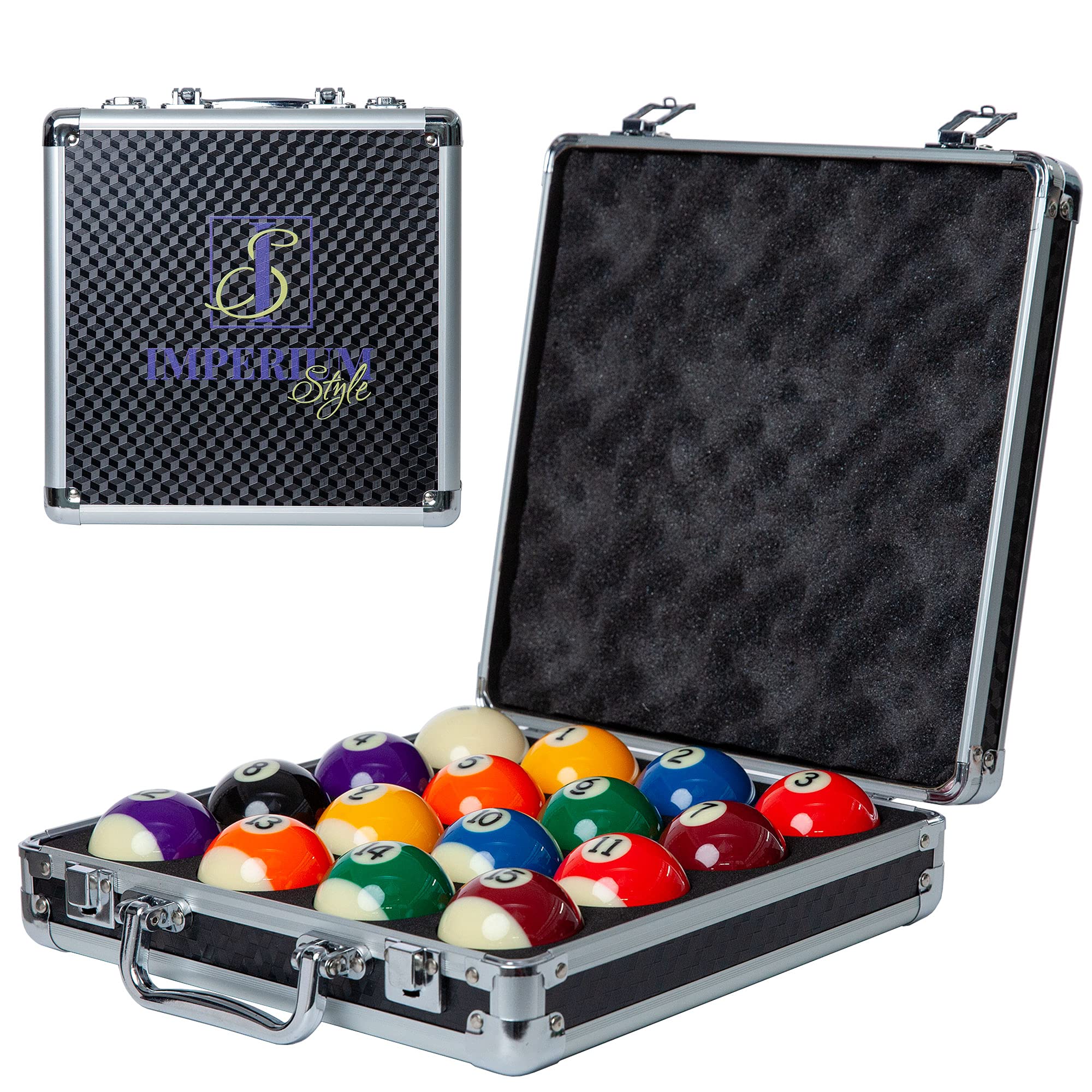 Professional 17-Piece Pool Balls Billiard Set - Regulation Size 2.25