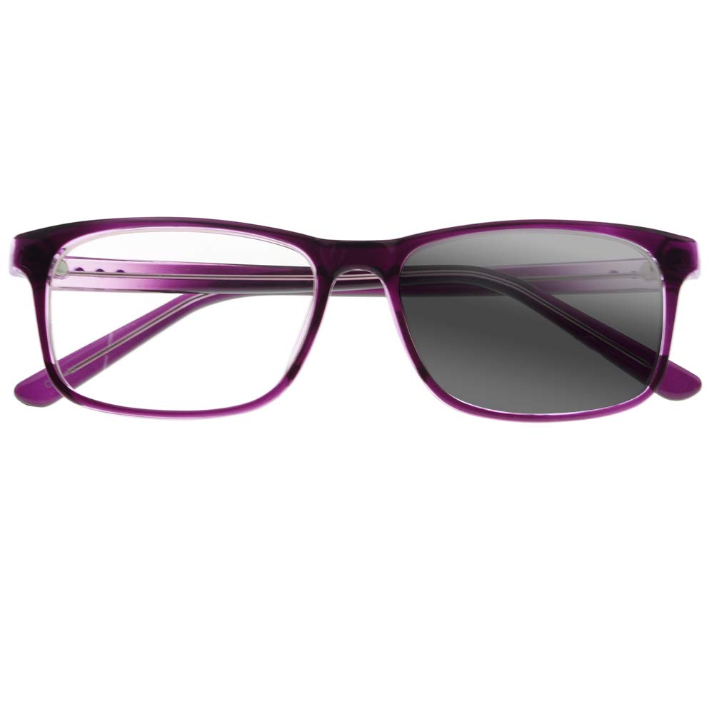 Progressive Transition Photochromic Multifocal Reading Glasses for Men & Women - Light Adaptive Lenses for Indoor/Outdoor Reading & Computer Use