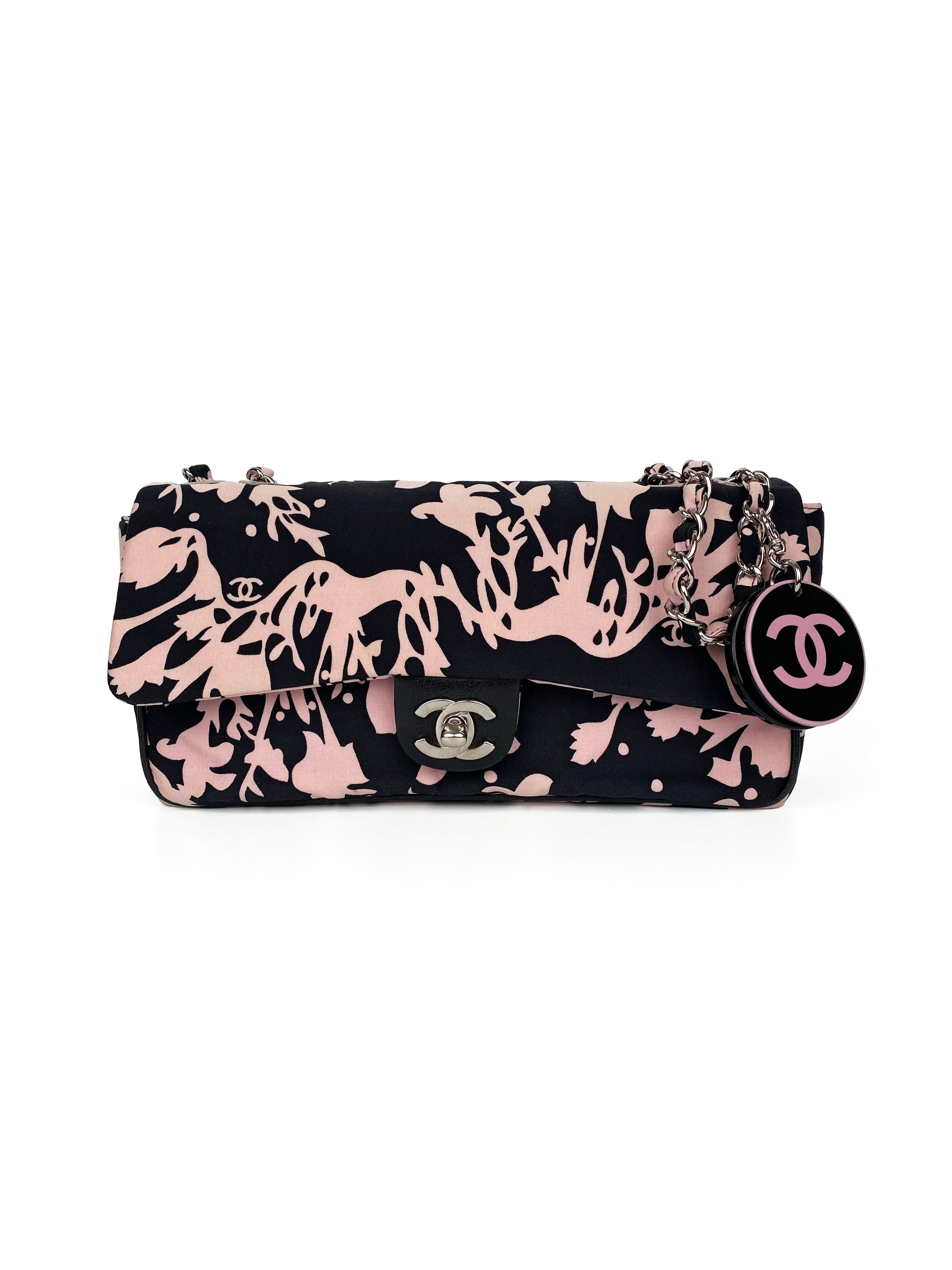 Chanel Pink & Black Medium Classic Flap Bag - Luxury Designer Handbag for Women | Perfect for Parties, Work & Everyday Use