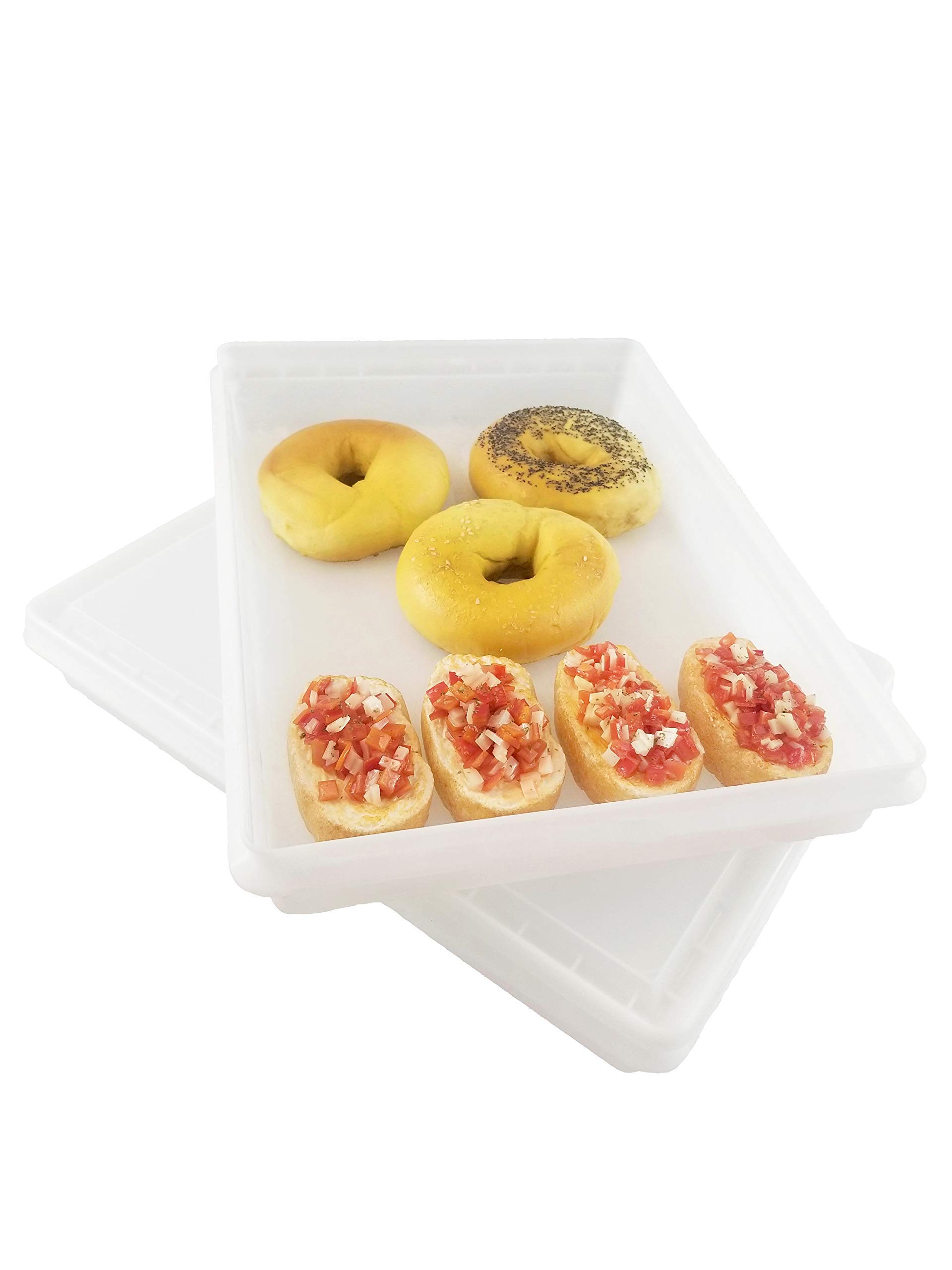 10-Pack White Fish Tubs & Food Storage Bins - 10lb Capacity, 11.5x15.5x2