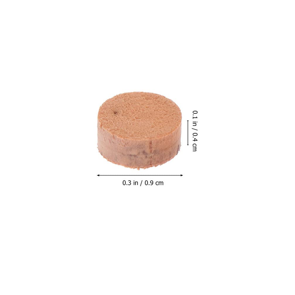 4-Piece Drain Valve Pad Set - Spit Valve Cork Pad Replacement for Trombone, Tuba, Trumpet & Brass Instruments - Durable Tube Instrument Key Pads - Perfect for Band, Orchestra & Music Practice Sessions