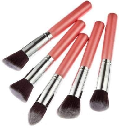 Premium 10-Piece Synthetic Makeup Brush Set - Foundation, Blending, Blush & Eyeliner Brushes for Flawless Makeup Application | Soft Pink Cosmetic Brush Kit for Professional & Everyday Beauty Looks