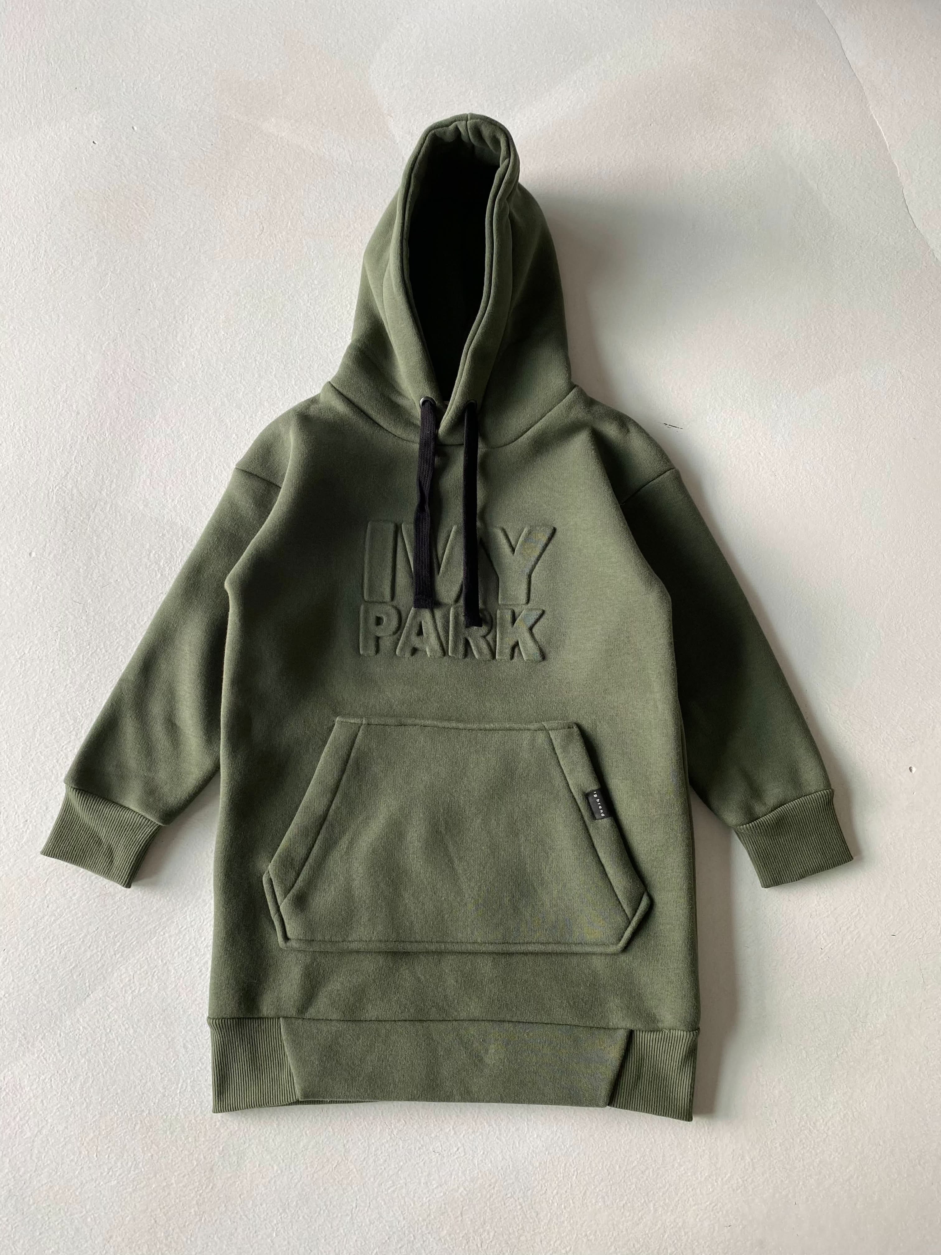 Printed Hooded Sweatshirt Dress for Kids - Stylish & Comfortable Outfit for Playdates, School & Family Outings