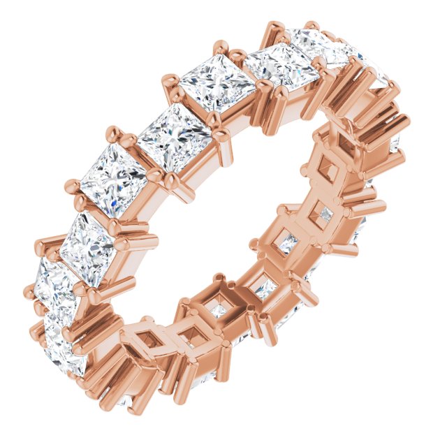 3.60 Carat Princess Cut Diamond Eternity Band Ring for Women - Perfect for Weddings, Anniversaries & Special Occasions