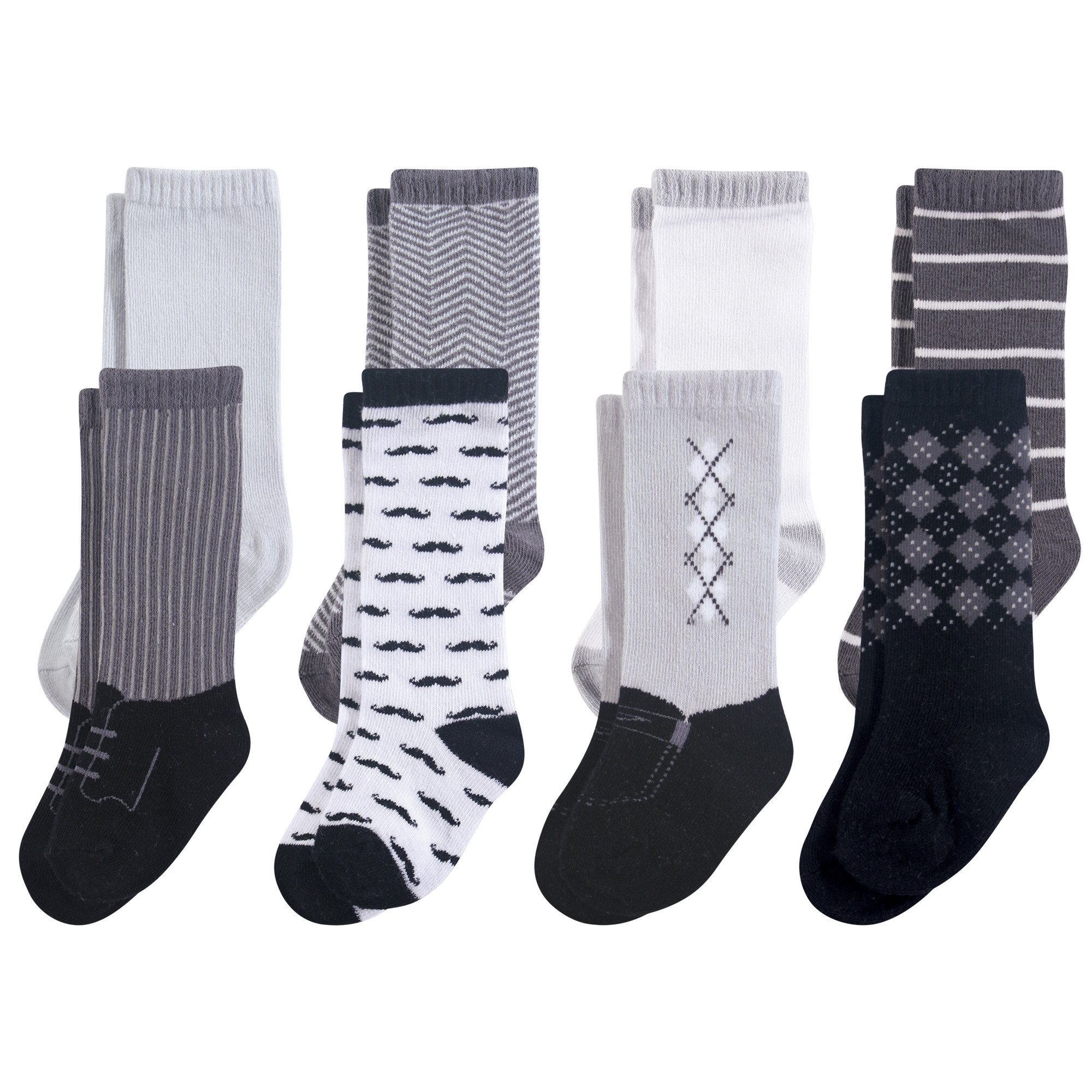 Hudson Baby Girls' Knee-High Cotton Socks - Soft & Comfortable for Everyday Wear, School, and Playtime