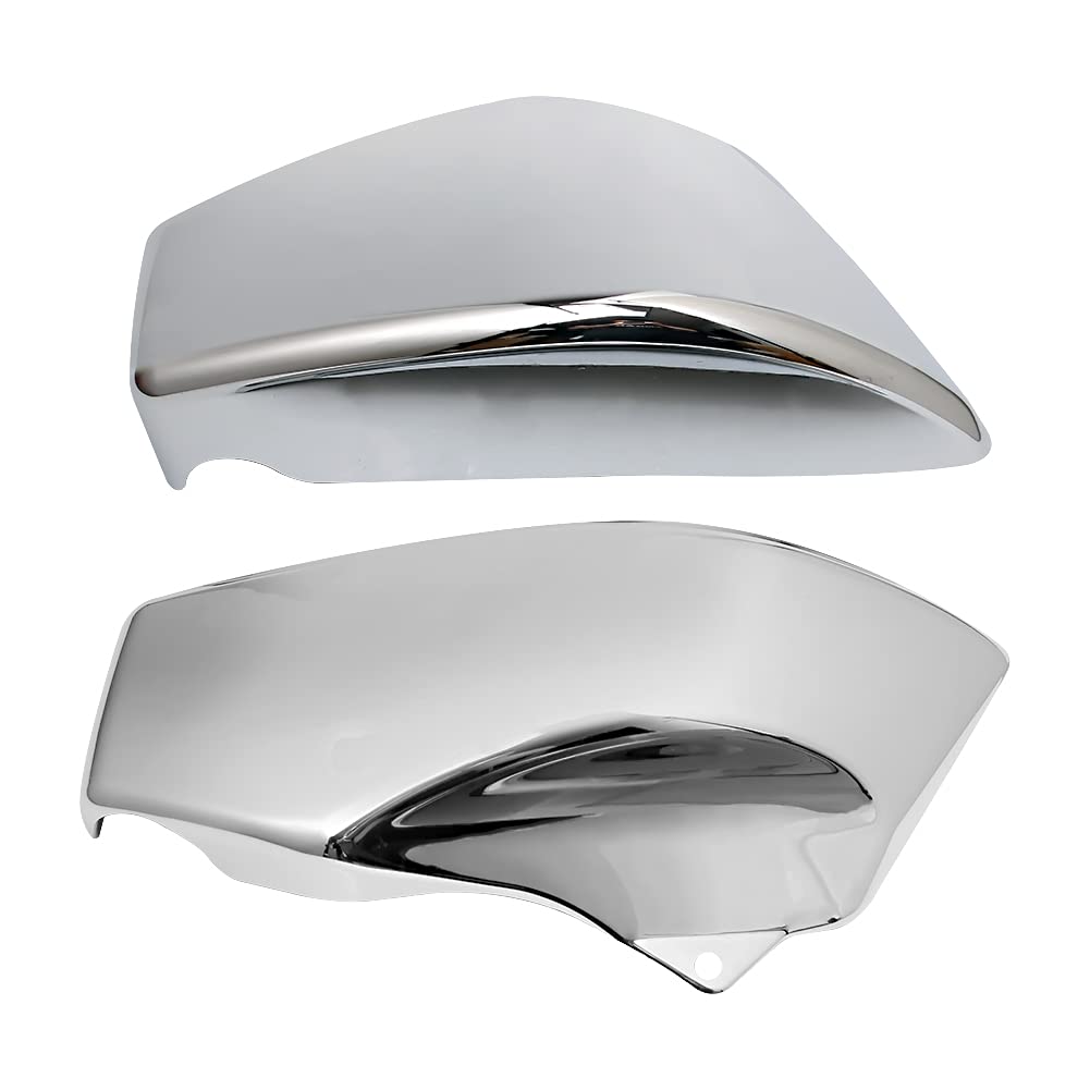 Chrome Motorcycle Battery Side Cover Fairing Cap for Honda VTX1800 R/S/N/F/T Models (2002-2008) - Durable Protection & Custom Styling for Cruiser Bikes