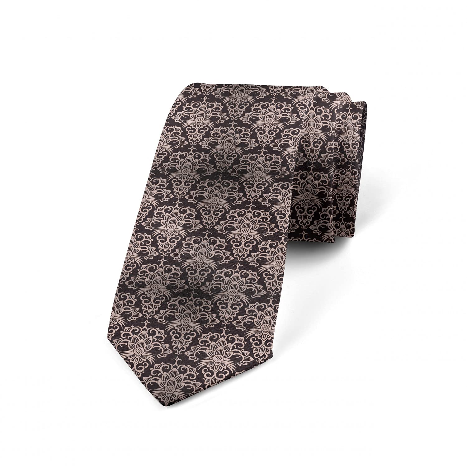 Ambesonne Vintage Renaissance Victorian Art Silk Necktie - 3.7