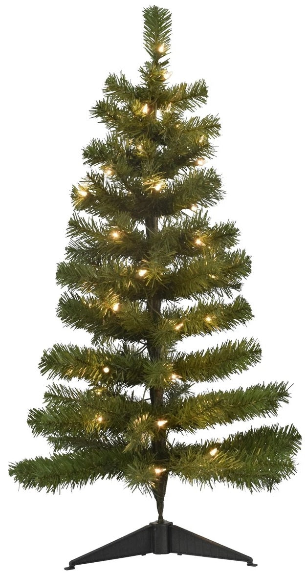 (Clear) 36in. Mini Artificial Tree with Clear Lights