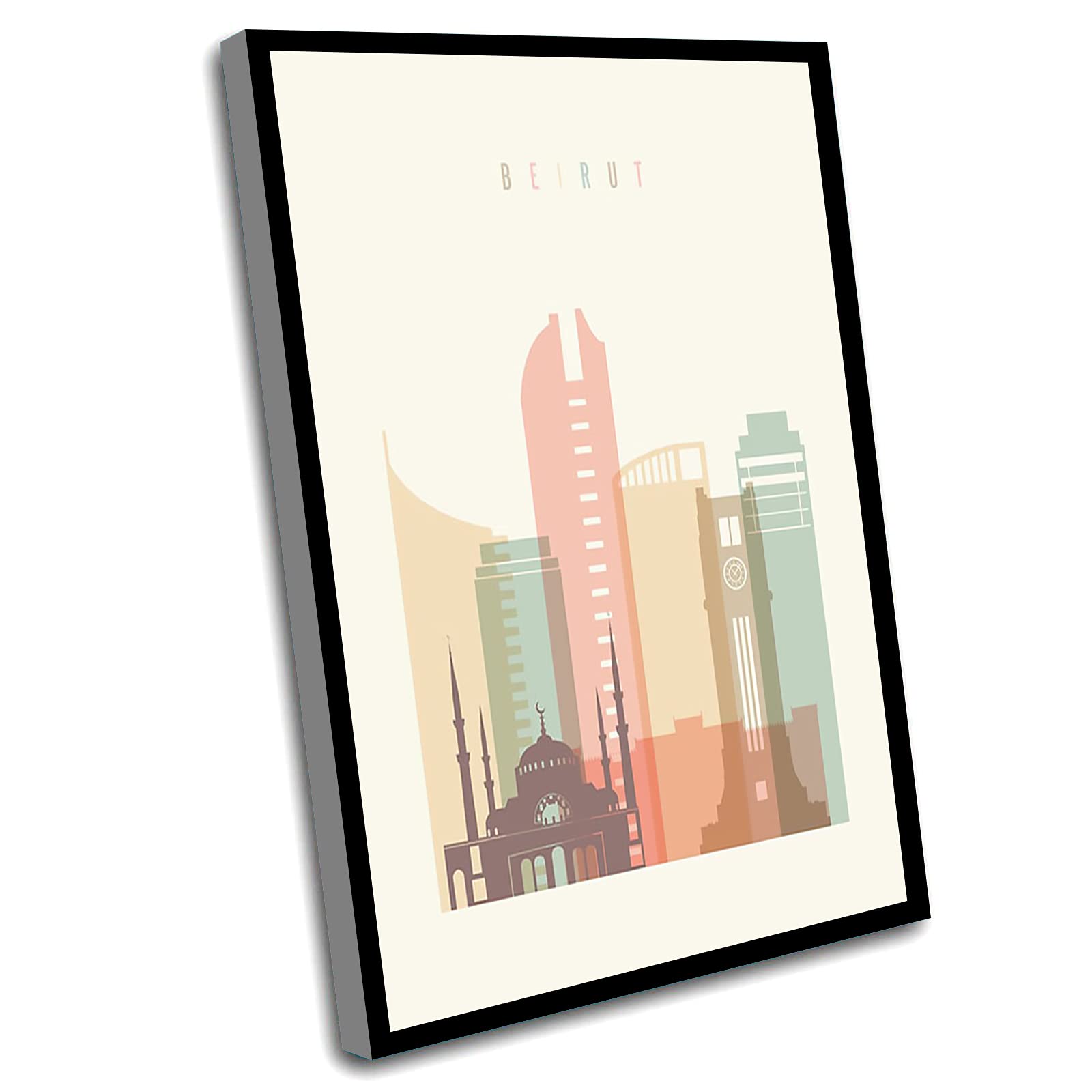 Beirut Art Print - Lebanon Cityscape Wall Decor for Bedroom & Office
