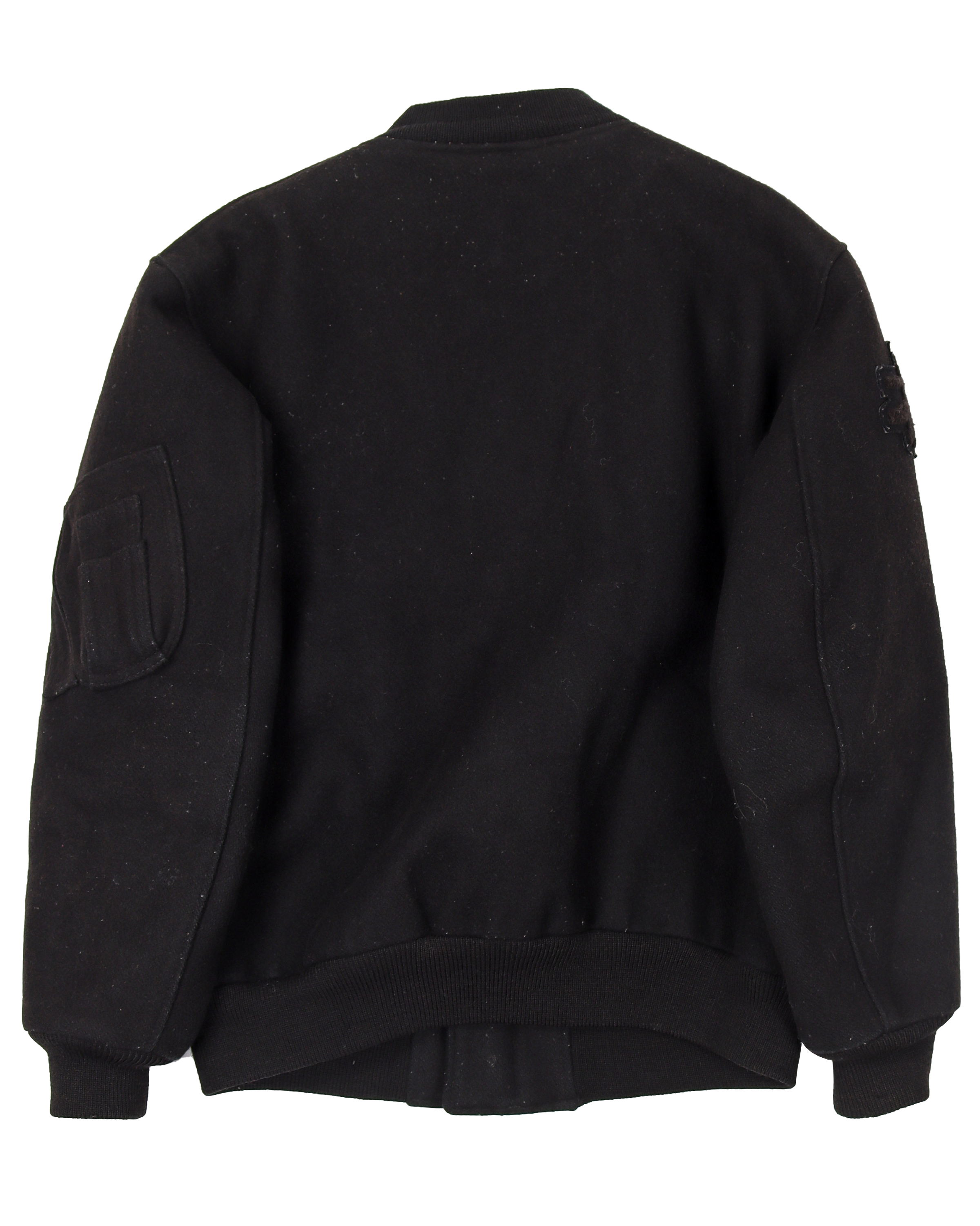 1990s Heavyweight Wool Bomber Jacket - Vintage Style Men's Outerwear for Winter & Fall Fashion | Perfect for Casual Wear, Street Style & Retro Outfits