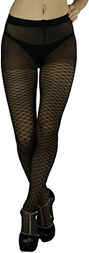 Spandex Sheer Fence Design - Black