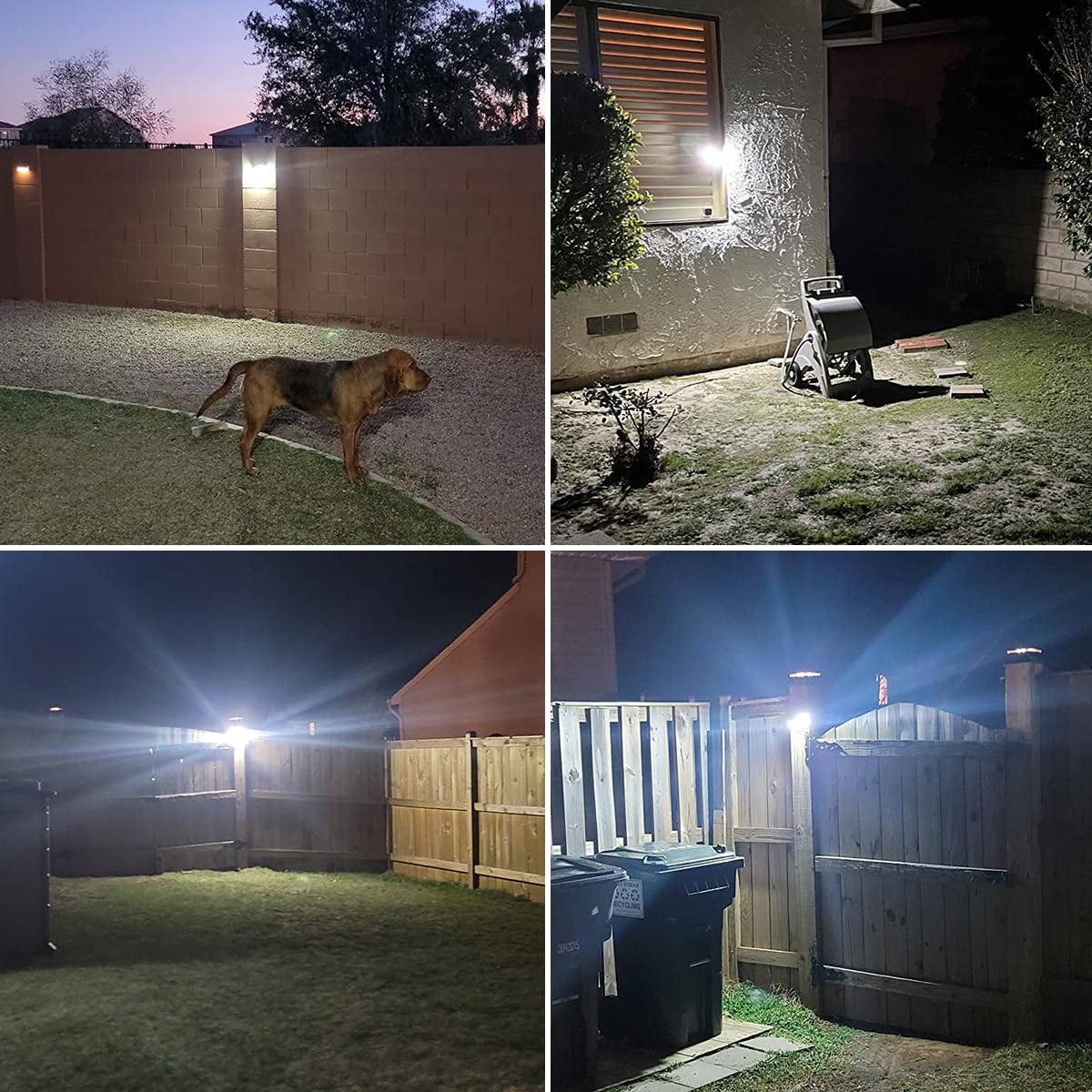 8 Pack Ceena Outdoor Solar Wall Lights - 100 LEDs with Reflector, 270° Wide Angle, IP65 Waterproof, Motion Sensor Security Lights for Exterior Wall, Patio, Yard, Garage, Deck, Garden - Perfect for Nighttime Safety and Landscape Lighting