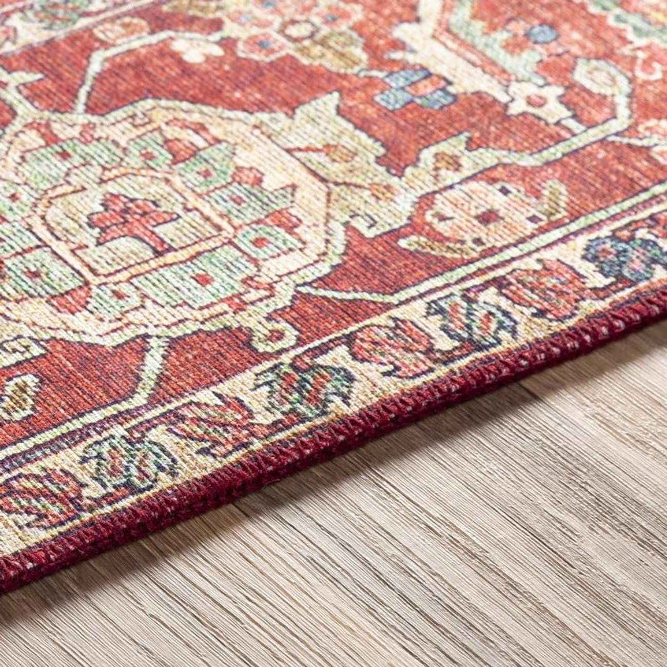 Mark&Day 9x12 Nievre Traditional Burnt Orange Area Rug - Soft Orange Beige Carpet for Living Room, Bedroom, Kitchen & Office - Non-Slip Floor Covering (9' x 12') - Perfect for Home Decor, Family Gatherings & Cozy Spaces